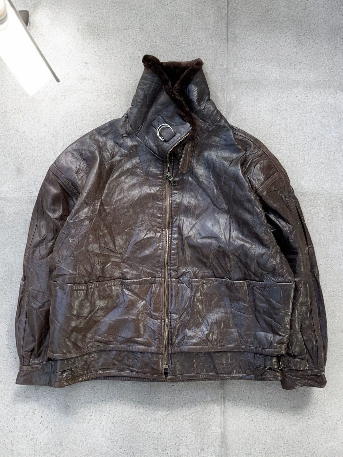 Balmain 🔥VINTAGE PIERRE BALMAIN GENUINE LEATHER JACKET Size US XL / EU 56 / 4 - 1 Thumbnail