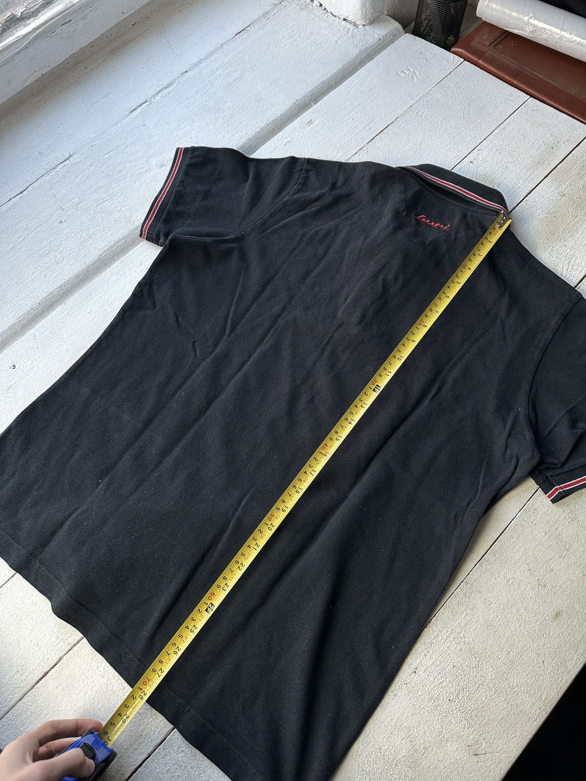 Ferrari 🚨RACING FERRARI BLACK POLO LOGO SPORT TEE MEN BLACK FADE Size US XL / EU 56 / 4 - 13 Thumbnail