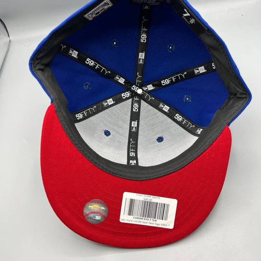 New Era Chicago Cubs Hat Men 7 5/8 59Fifty New Era Fitted Cap New Size ONE SIZE - 8 Thumbnail