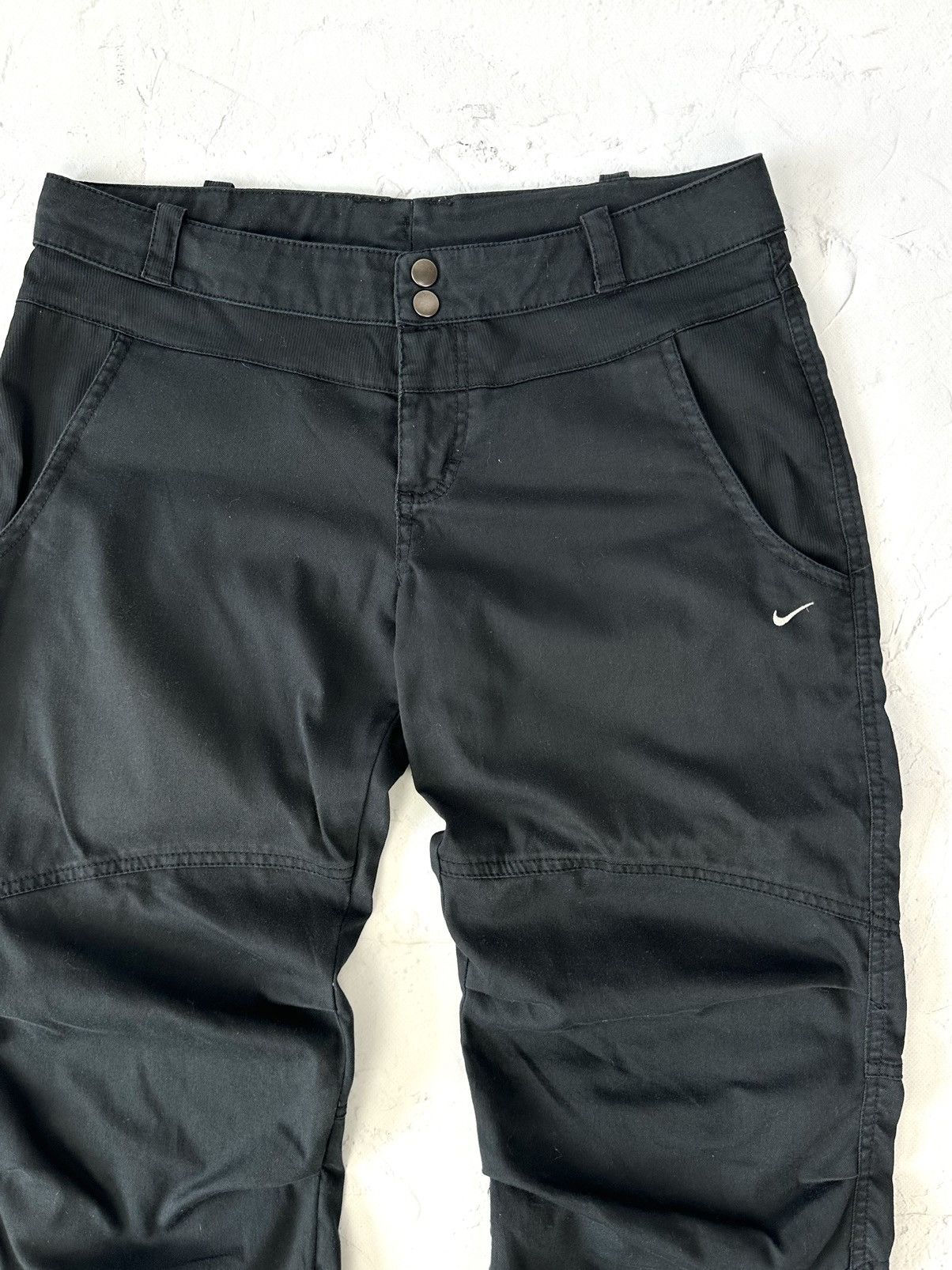 Nike × Vintage Y2K Nike Vintage Swoosh Black Women’s Pants Size 30" / US 8 / IT 44 - 4 Thumbnail