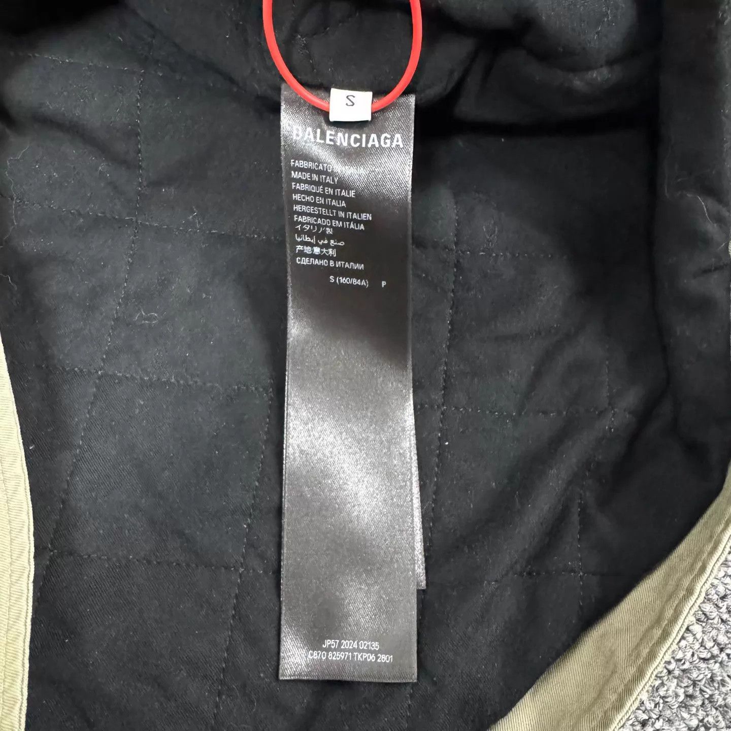 Balenciaga Balenciaga Khaki Oversized Collar Work Jacket S Size S / US 4 / IT 40 - 7 Thumbnail