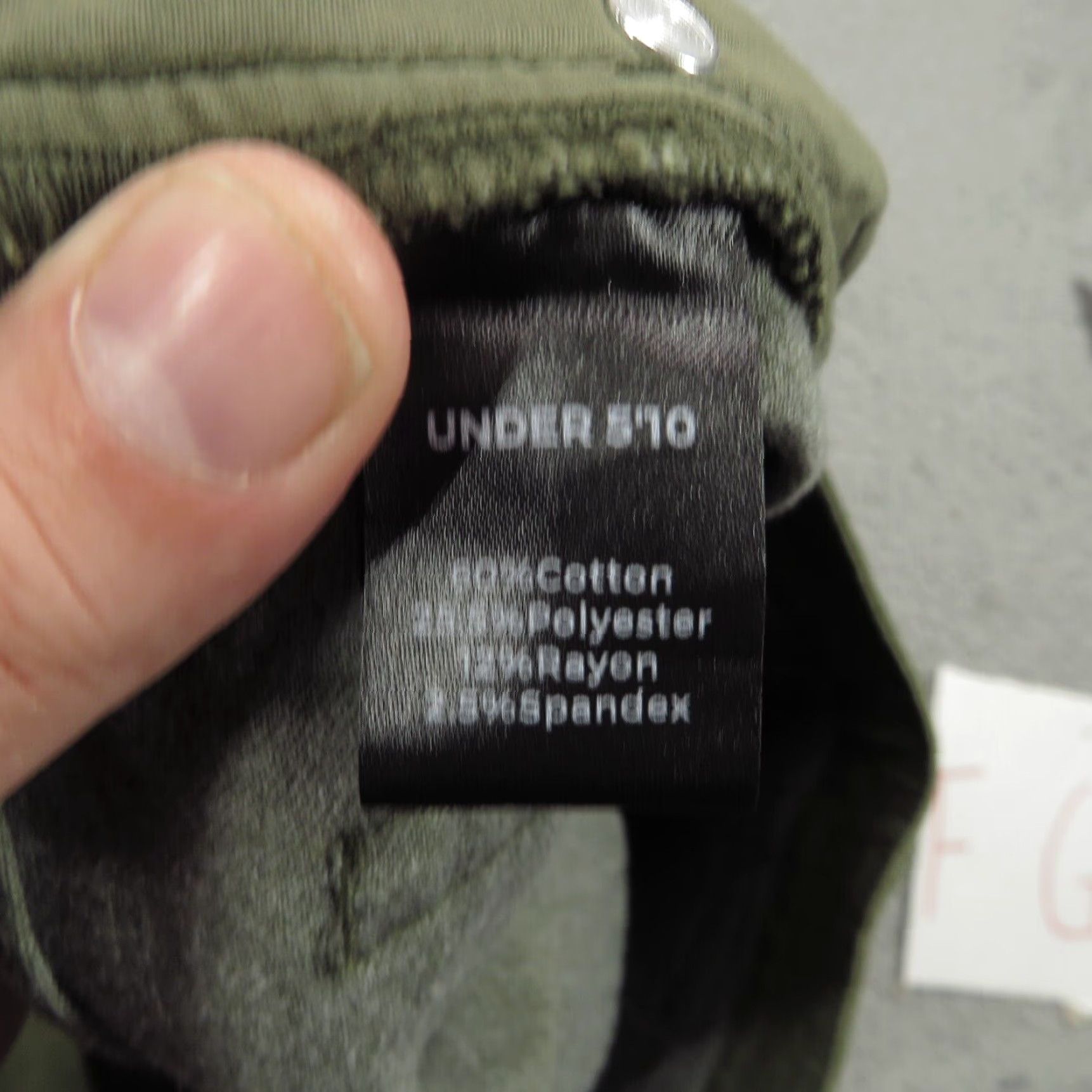 Olive U510 Pants Men Slim Fit Olive Green Brushed Twill 5 Pocket Chino Jean Flex Casual Shirt? Size US 31 - 7 Thumbnail