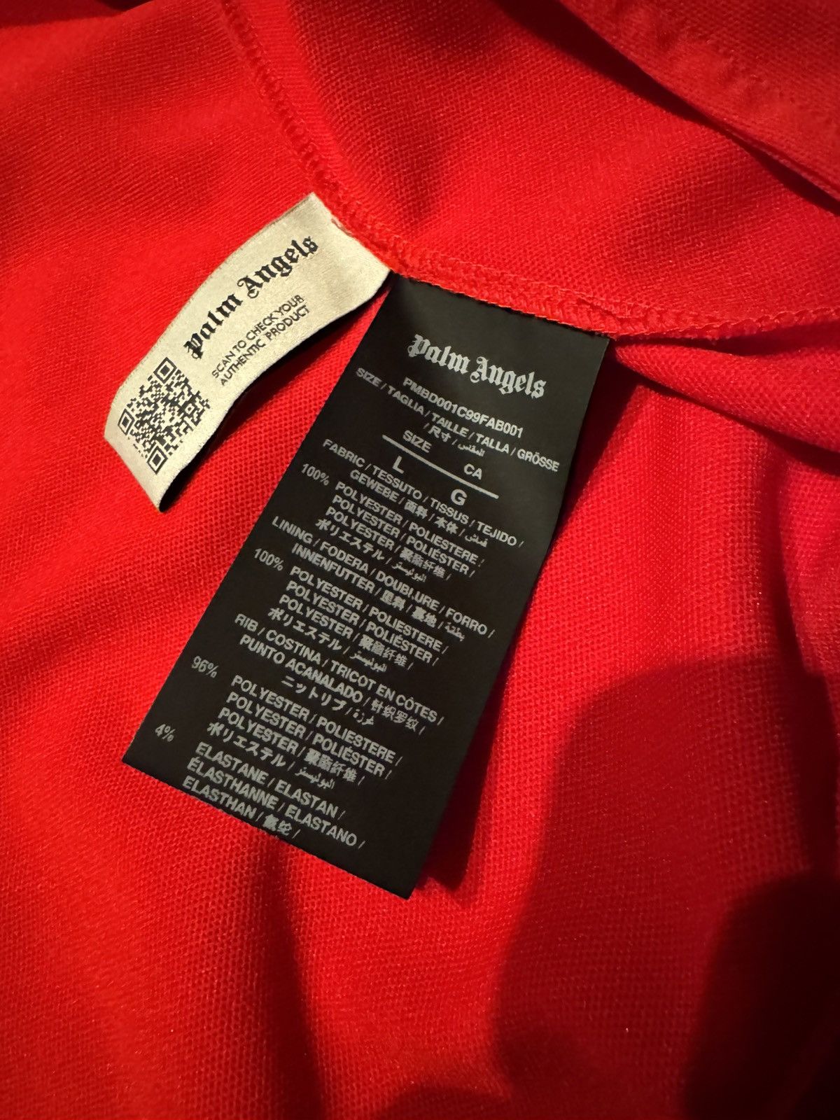 Palm Angels Palm Angels Red Track Jacket Large Size US L / EU 52-54 / 3 - 8 Thumbnail