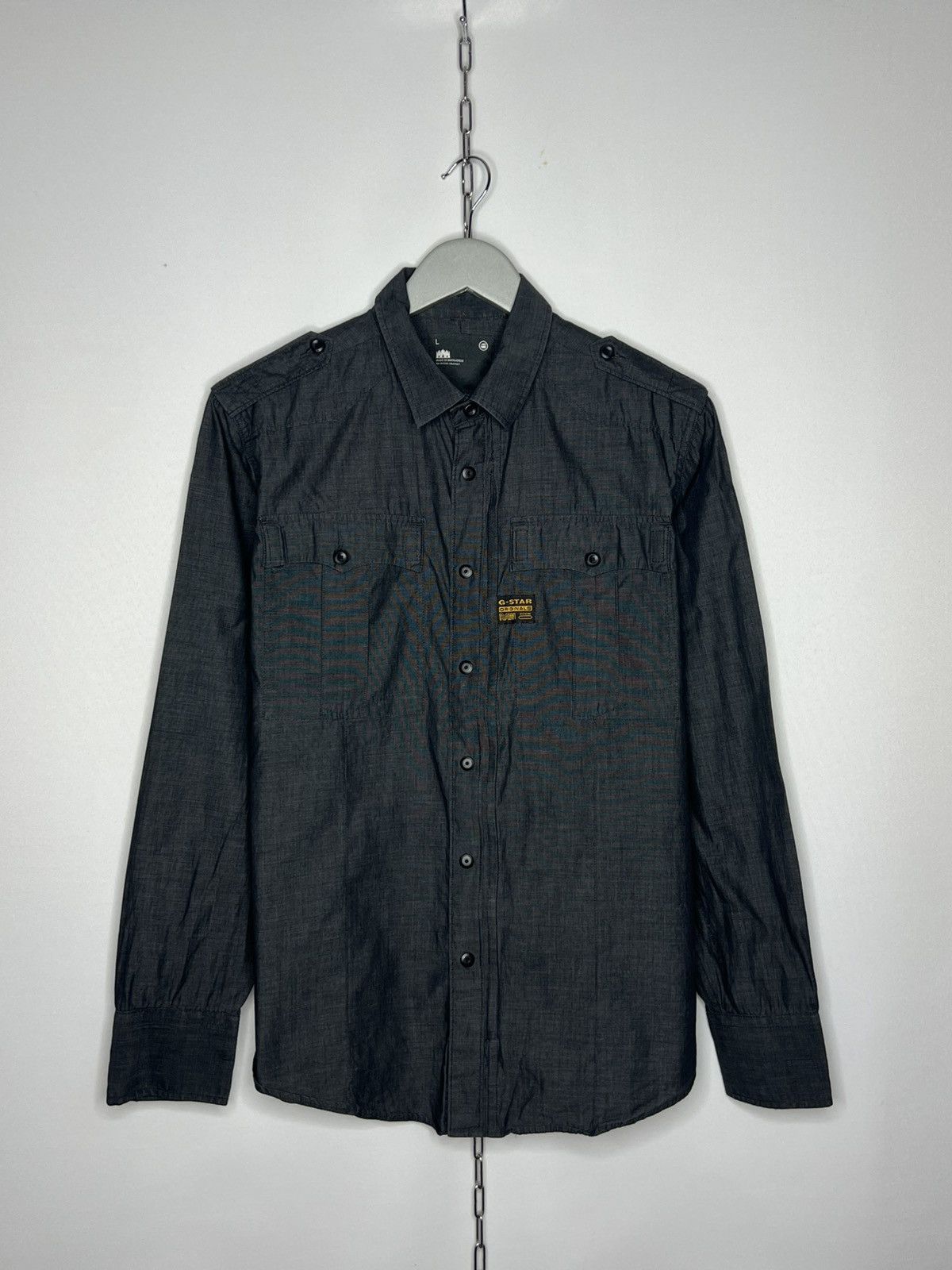 G-Star G-Star Raw Gould Modern Army Shirt Long Sleeve Size US L / EU 52-54 / 3 - 1 Thumbnail