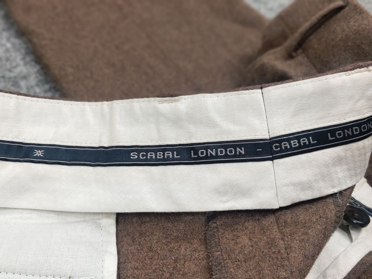 SCABAL Scabal schurwolle Design Classic Brown Ankle Trouser Pants Size US 36 / EU 52 - 15 Thumbnail