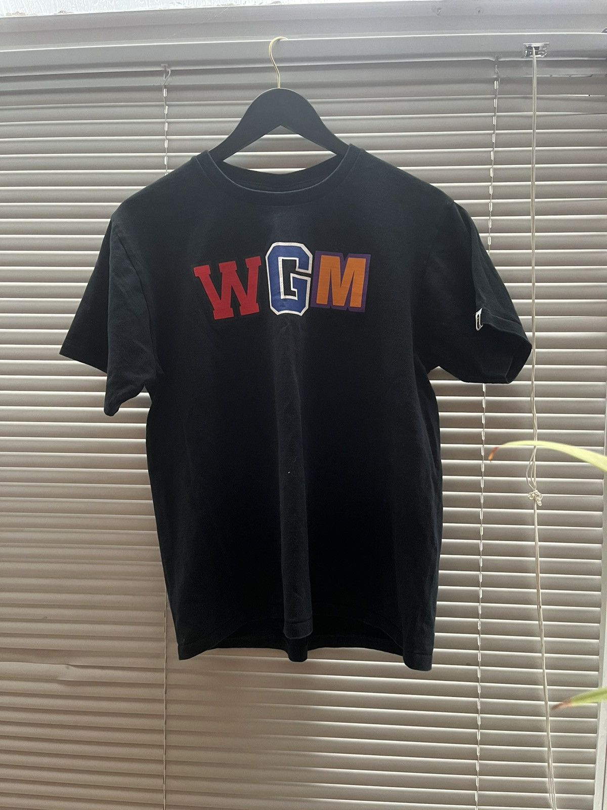 image of Bape Wgm Shark Tee in Black, Men's (Size Medium)