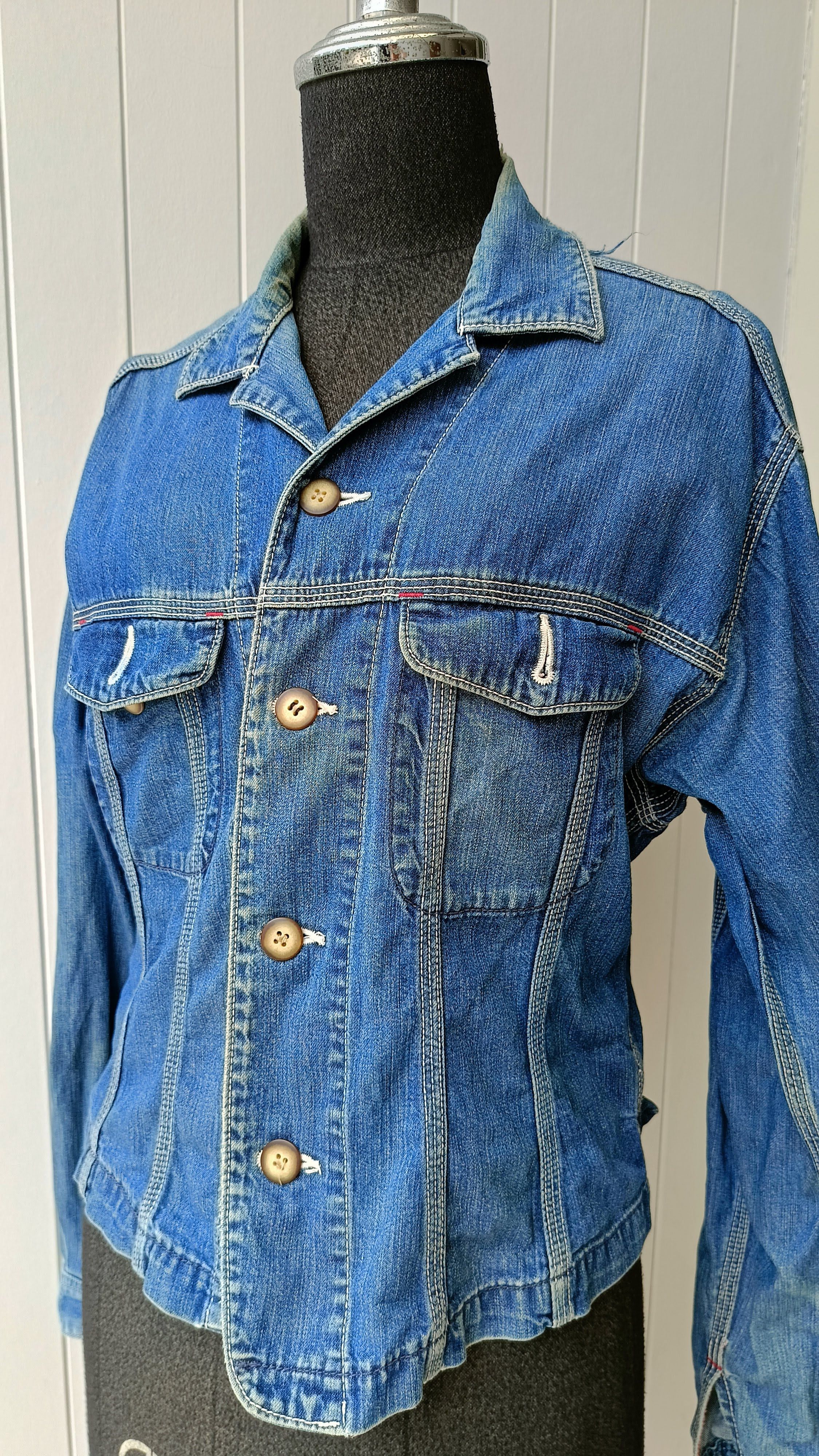 45rpm 45RPM by R Japan 90s denim line indigo slim ladies jacket Size S / US 4 / IT 40 - 8 Thumbnail
