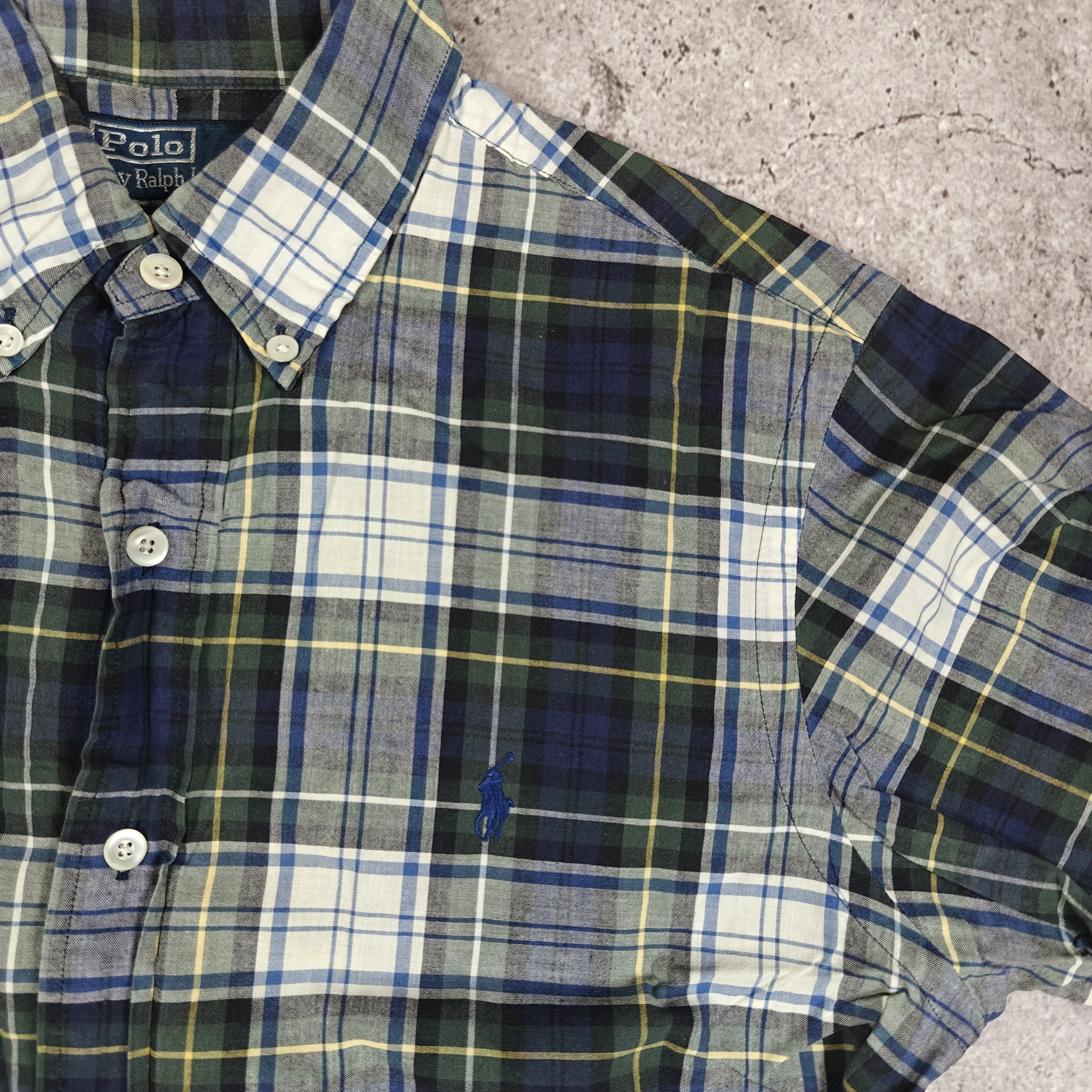 Polo Ralph Lauren Polo Ralph Lauren Check Shirt Vintage Small Logo M Size US M / EU 48-50 / 2 - 4 Thumbnail