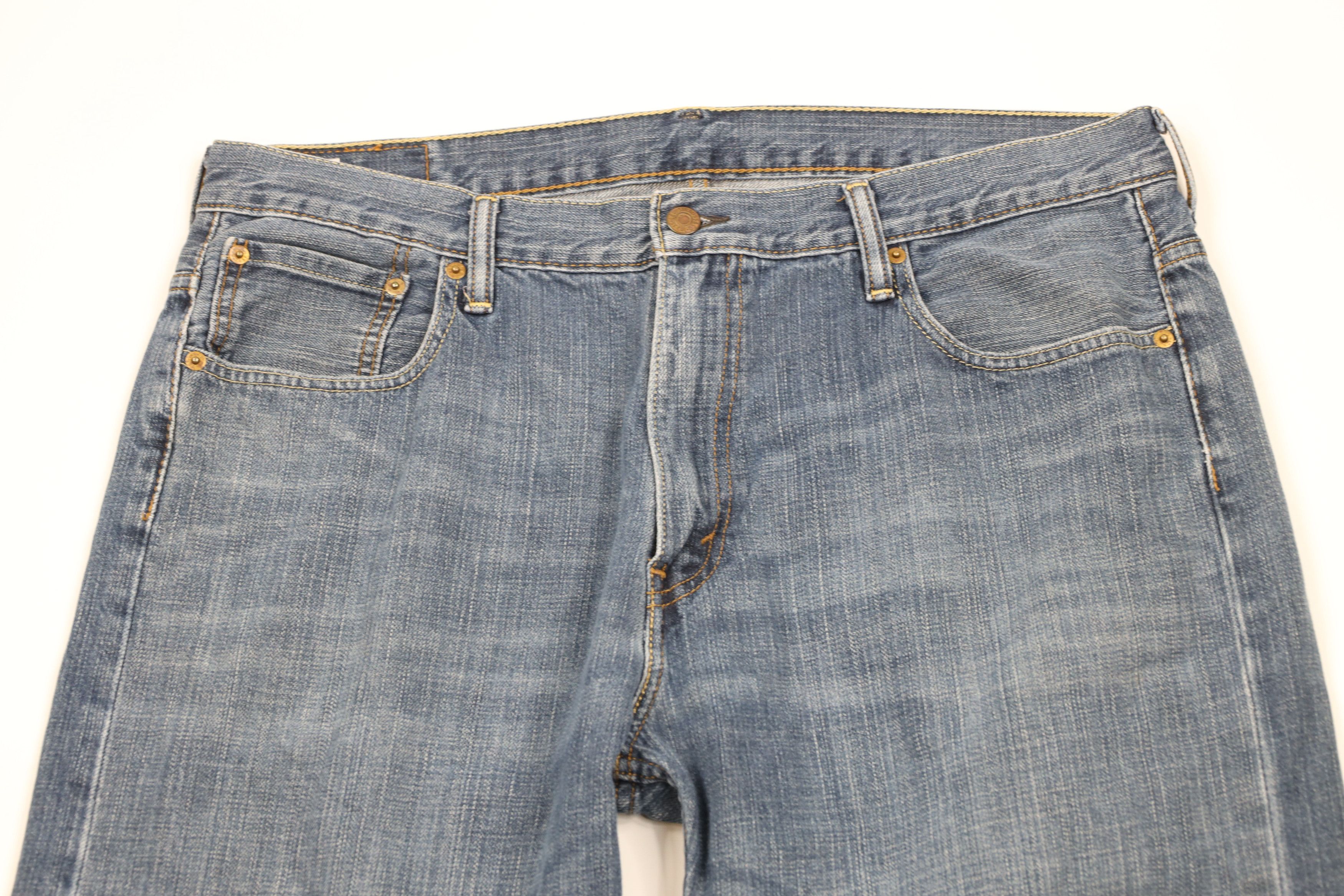 Levi's × Vintage Vintage Y2K Levis 569 Loose Fit Straight Wide Leg Jeans Size US 36 / EU 52 - 2 Thumbnail