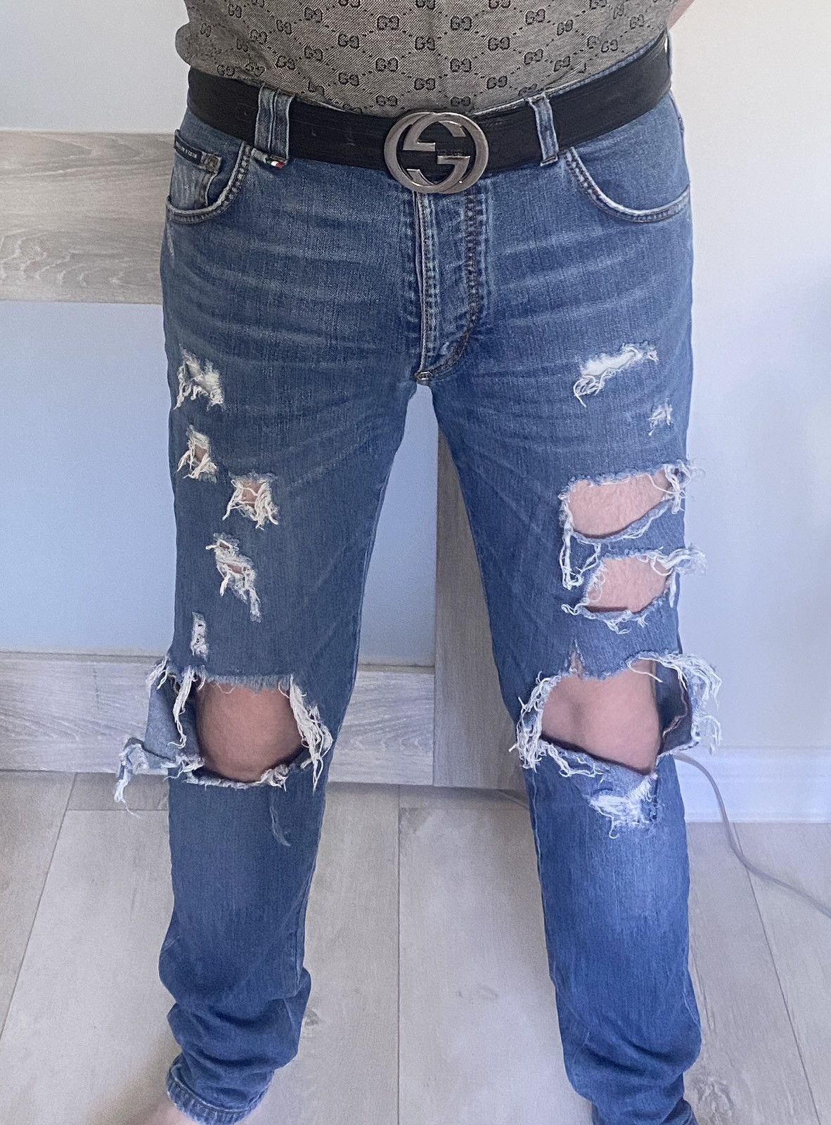 Philipp Plein Luxury rare denim philipp plein edition 2019 retail 1000$ Size US 33 - 2 Thumbnail