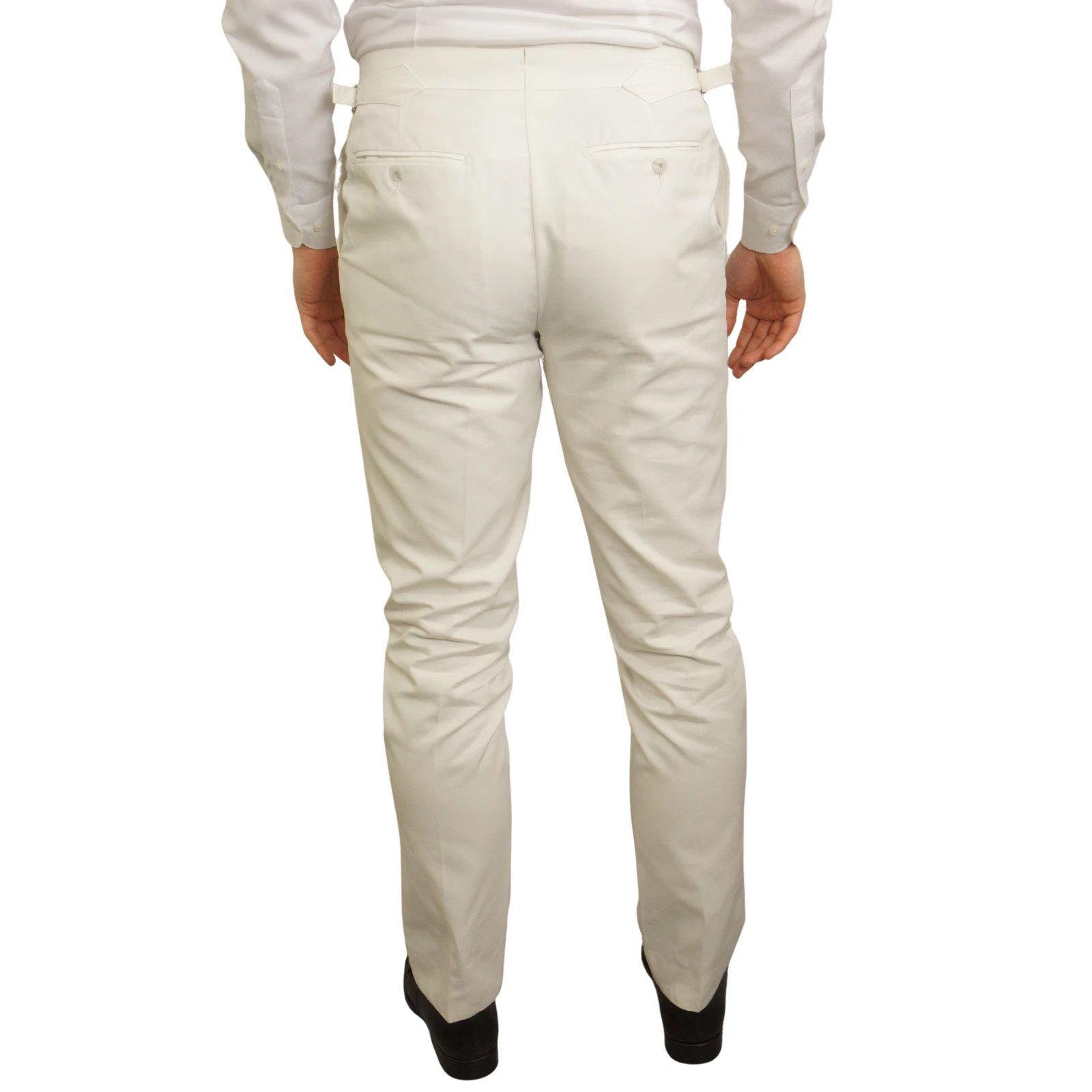 Suitsupply Men Suitsupply Havana Jetted Unlined Offwhite Cotton UK/US38 Size 38R - 8 Thumbnail