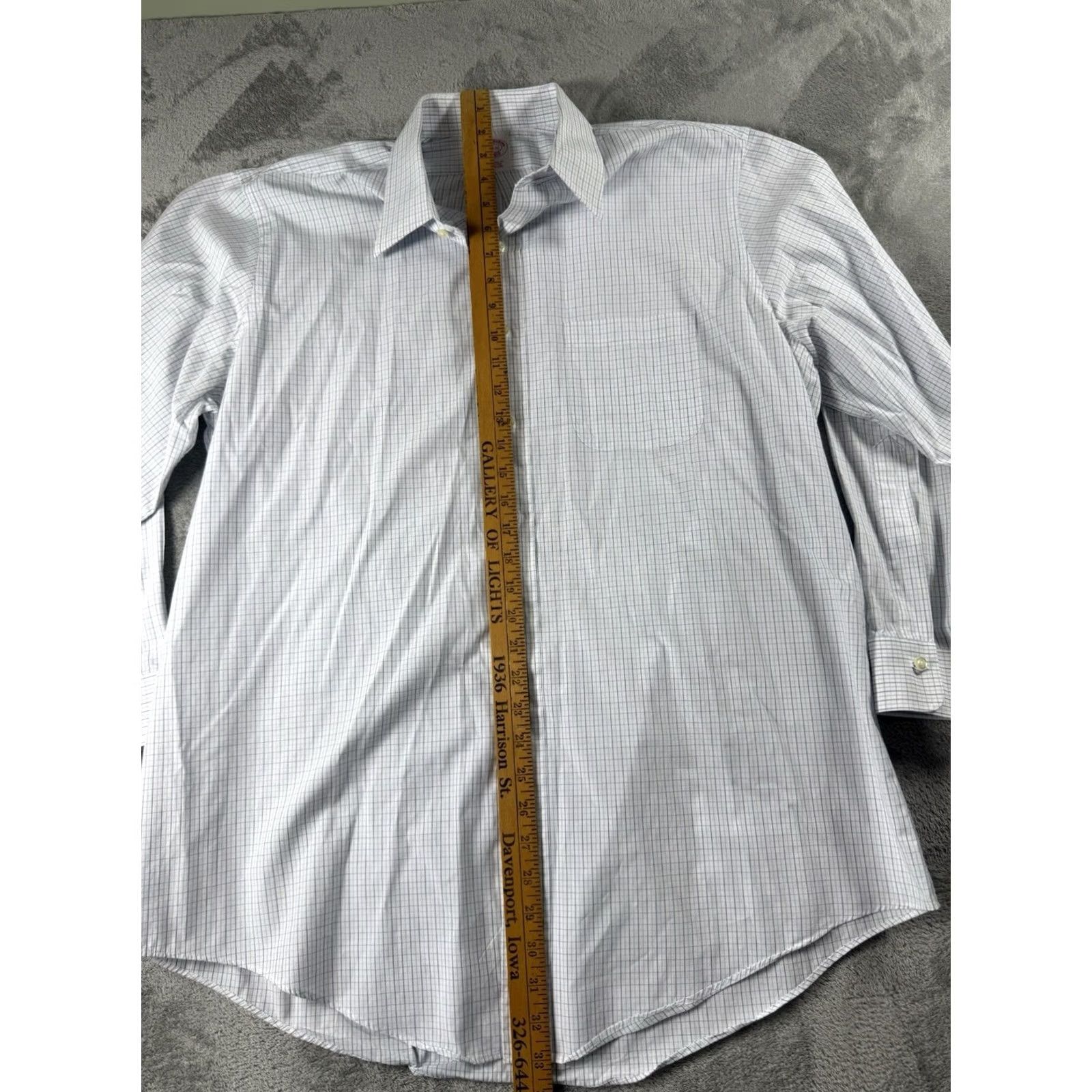 Brooks Brothers Brooks Brothers Sport Shirt Mini-Pane Button Down Long Sleeve Men's Large Size US L / EU 52-54 / 3 - 4 Thumbnail