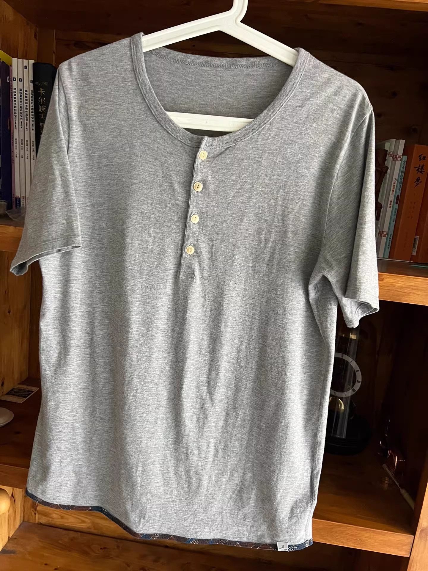 Visvim visvim 2013 Gray Retro Henley T-Shirt Size US M / EU 48-50 / 2 - 3 Thumbnail