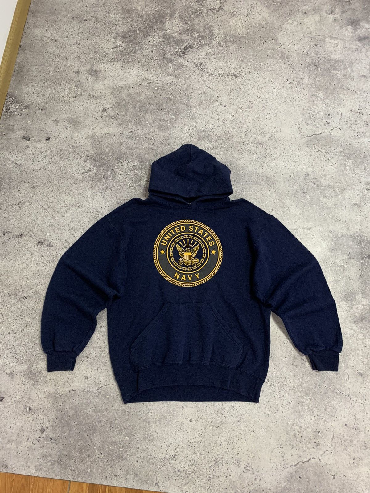 Vintage Vintage United States Navy Hoodie Made in USA Size US M / EU 48-50 / 2 - 1 Thumbnail
