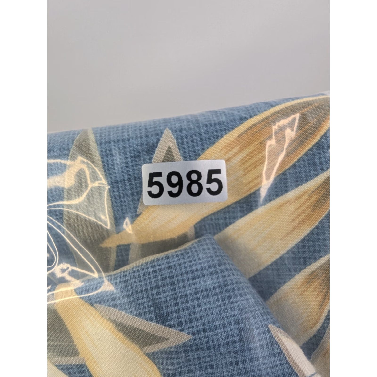 ALOHAS VINTAGE Cooke Street Honolulu Hawaiian Shirt Mens Large Blue Aloha Leaves Short Sleeve Size US L / EU 52-54 / 3 - 8 Thumbnail