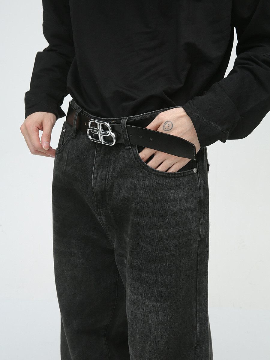 Vintage Men's Retro Loose Straight Leg Black Y2K Jeans Size US 32 / EU 48 - 5 Thumbnail