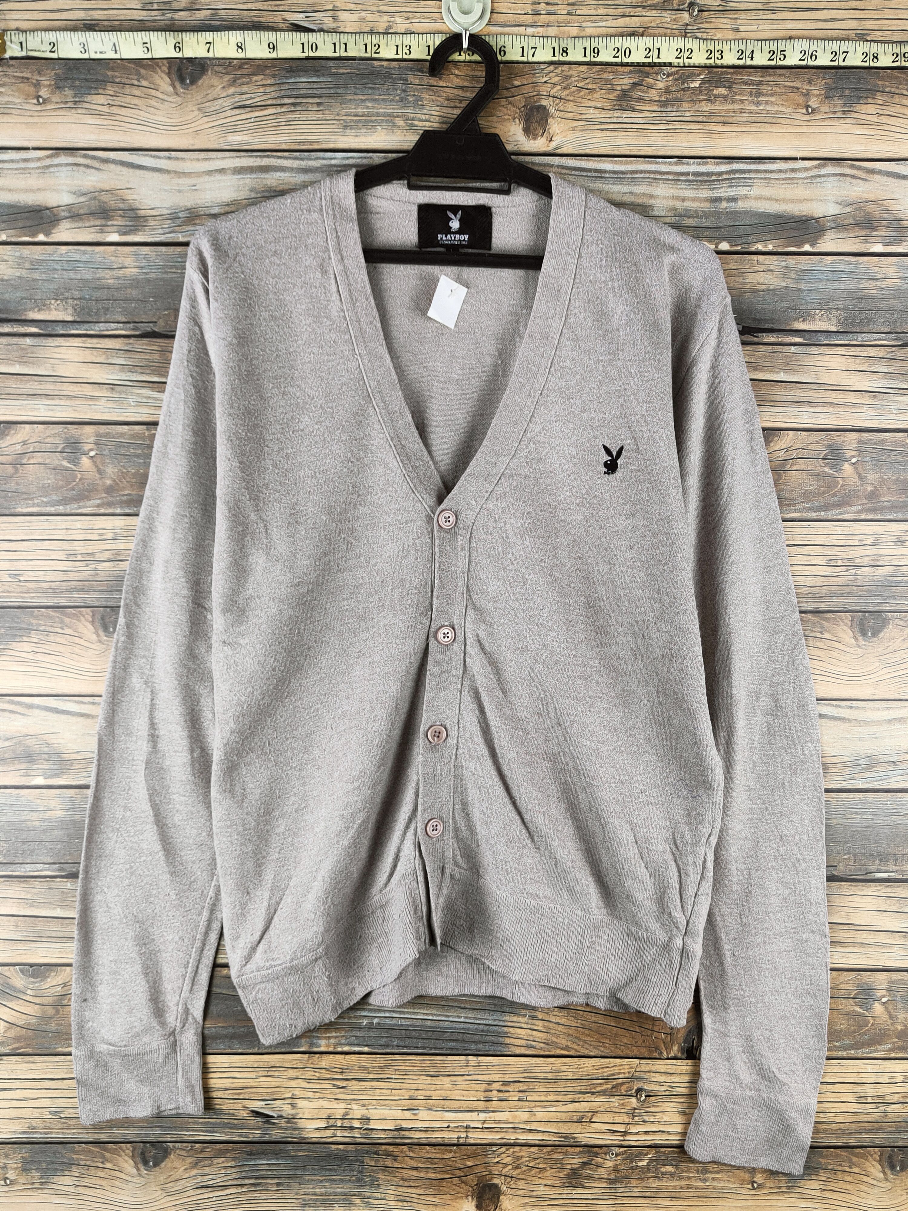 Playboy DL Playboy Beige Knitwear Cardigan #46-945 Size US L / EU 52-54 / 3 - 1 Thumbnail