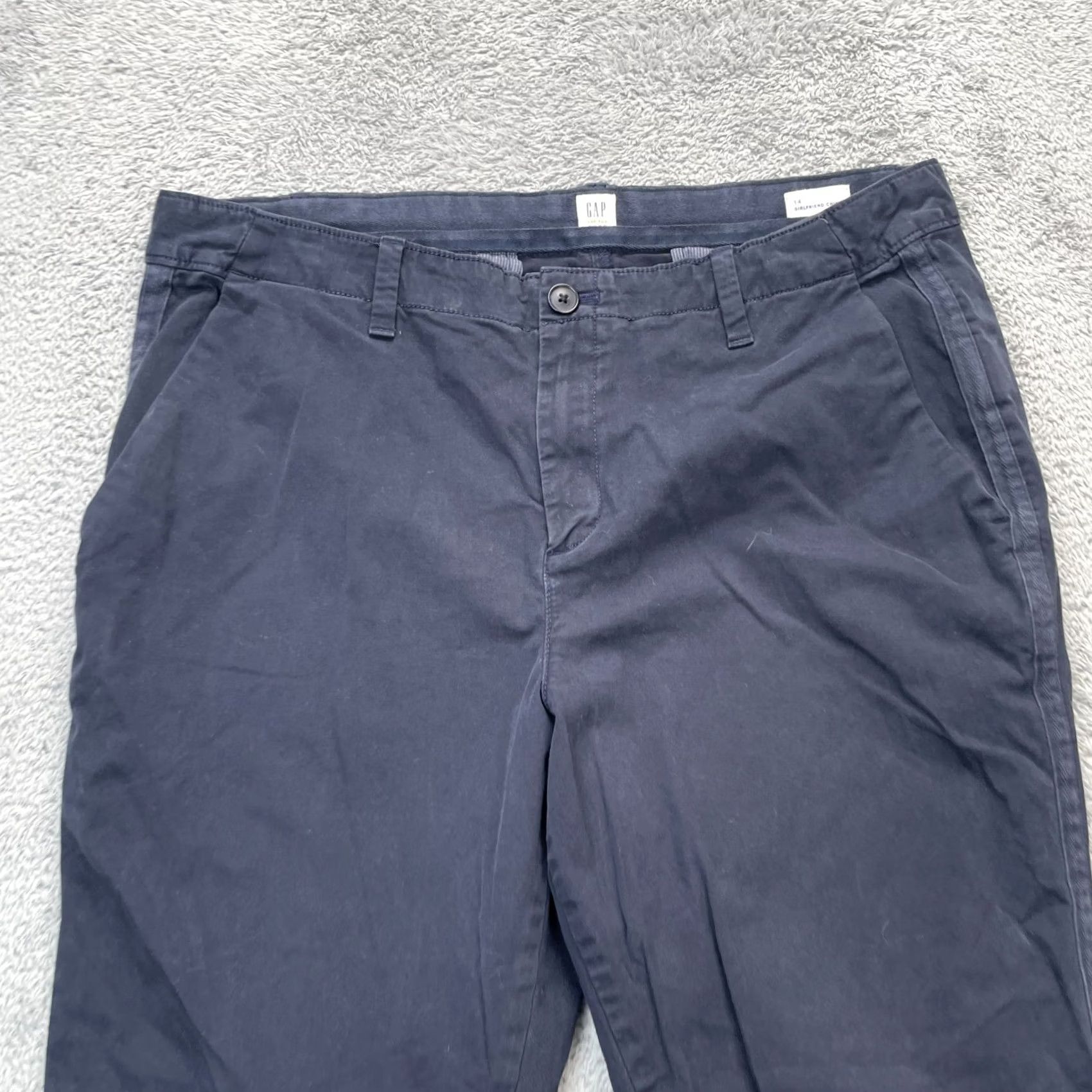 Gap Gap Pants Womens 14 Blue Chino Cotton Stretch Straight Leg 26 in Inseam Regular 14 Size 25" / US 0 / IT 36 - 6 Thumbnail