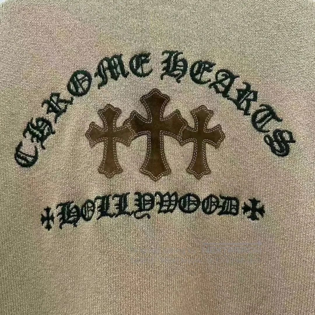 Chrome Hearts chrome hearts cross knit cardigan in beige. Size US XL / EU 56 / 4 - 8 Thumbnail
