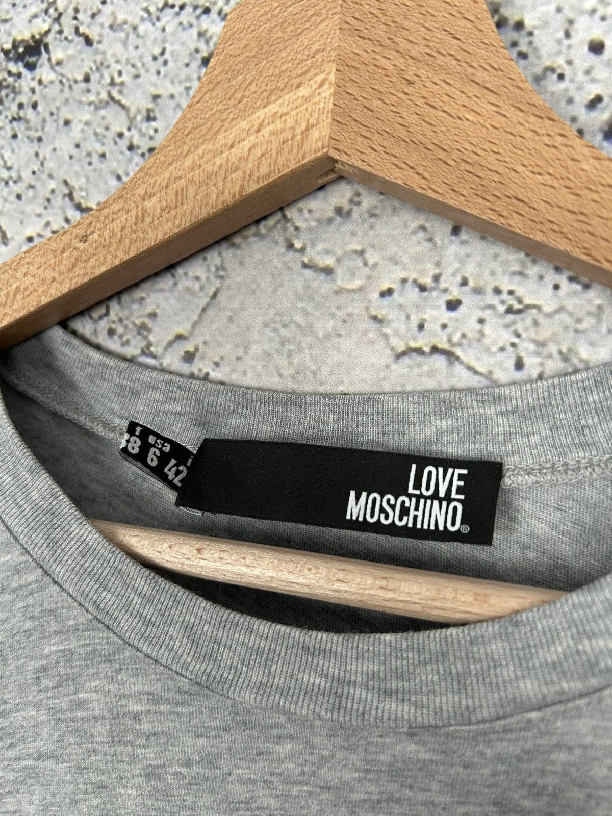Moschino Vintage Love Moschino Designer Luxury Graphic Tee 3D Size US L / EU 52-54 / 3 - 4 Thumbnail