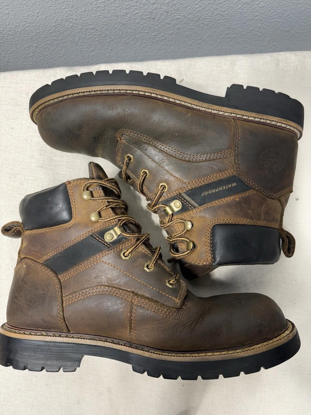 Designer Georgia Waterproof 6”Leather Work Boots Size 9.5M Lace Up Size US 9.5 / EU 42-43 - 7 Thumbnail