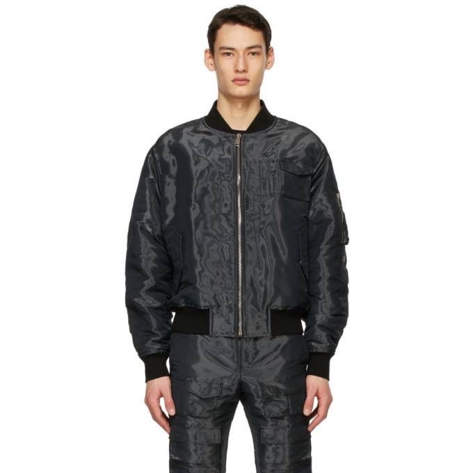 Givenchy Givenchy Black Patch Wet Effect Bomber Jacket Mens XL Size US XL / EU 56 / 4 - 2 Thumbnail