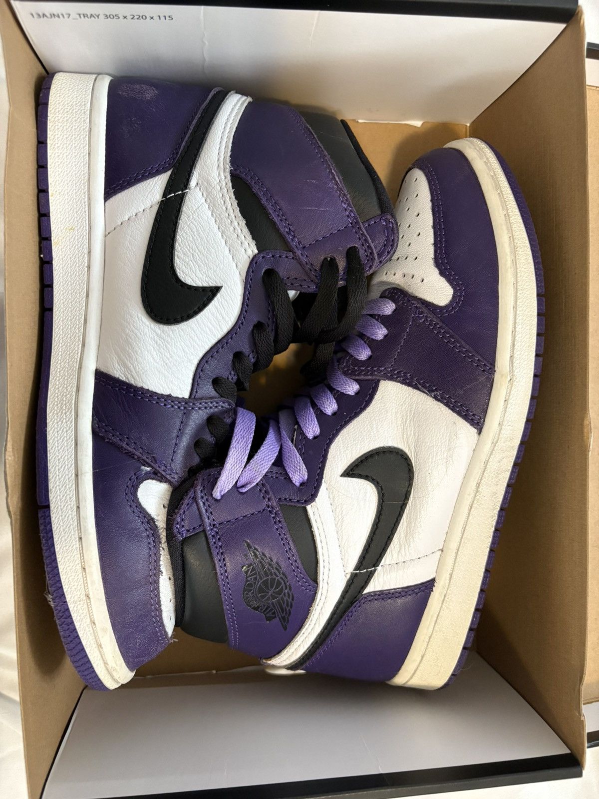 Jordan Brand jordan 1 retro high og court purple Size US 7.5 / EU 40-41 - 1 Thumbnail