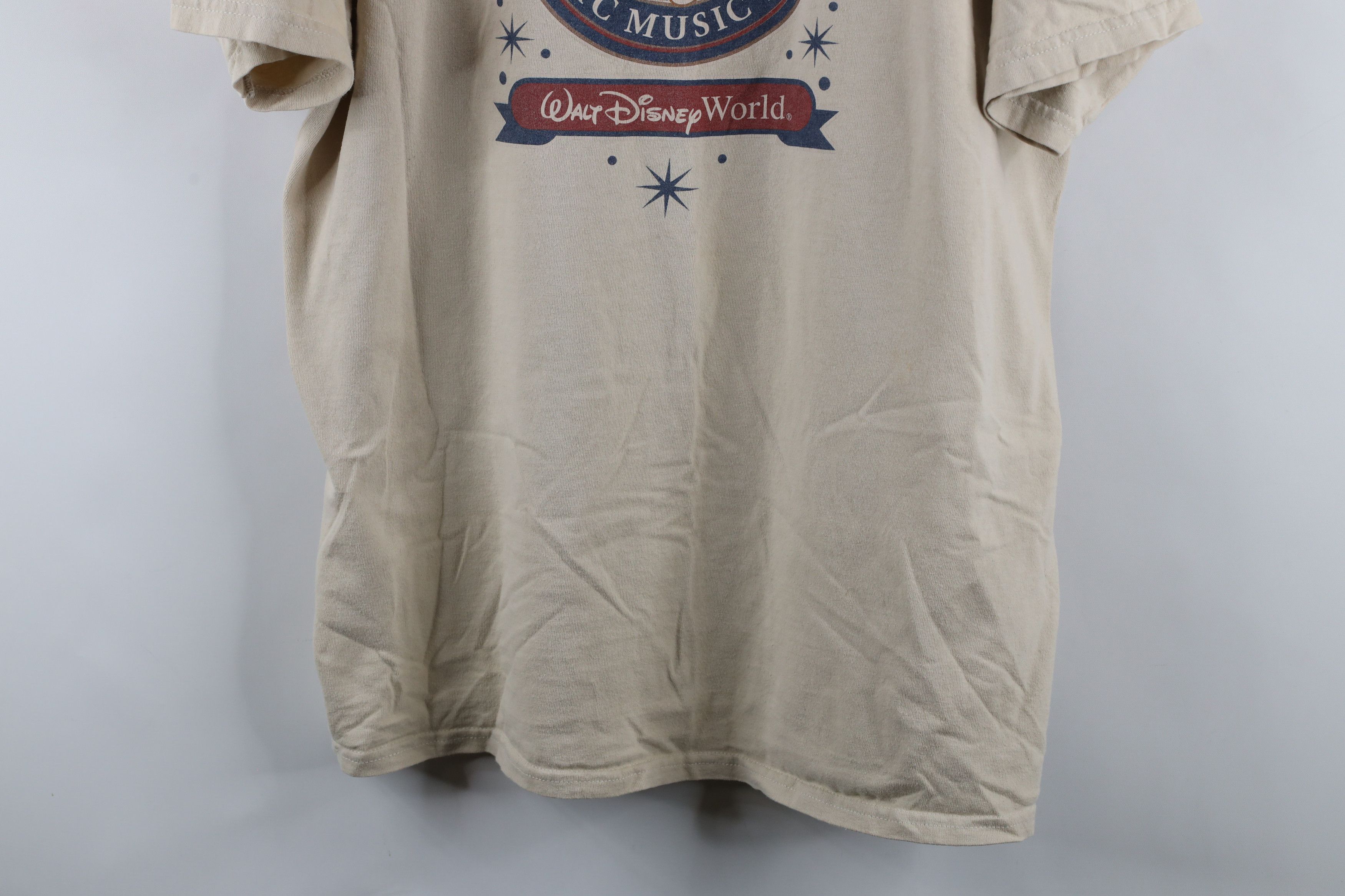 Disney × Vintage Vintage 90s Walt Disney World Magic Music Days T-Shirt Beige Size US XL / EU 56 / 4 - 3 Thumbnail