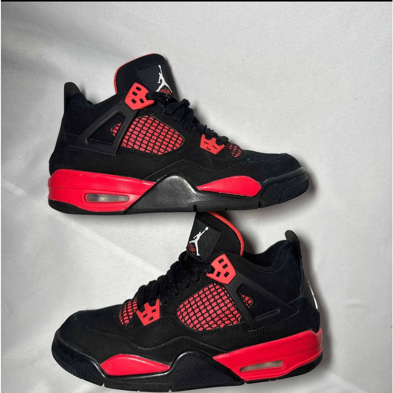 Jordan Brand × Nike Size 6.5 Nike Air Jordan 4 Retro GS Red Thunder Men's Shoes Size US 6.5 / EU 39-40 - 2 Thumbnail