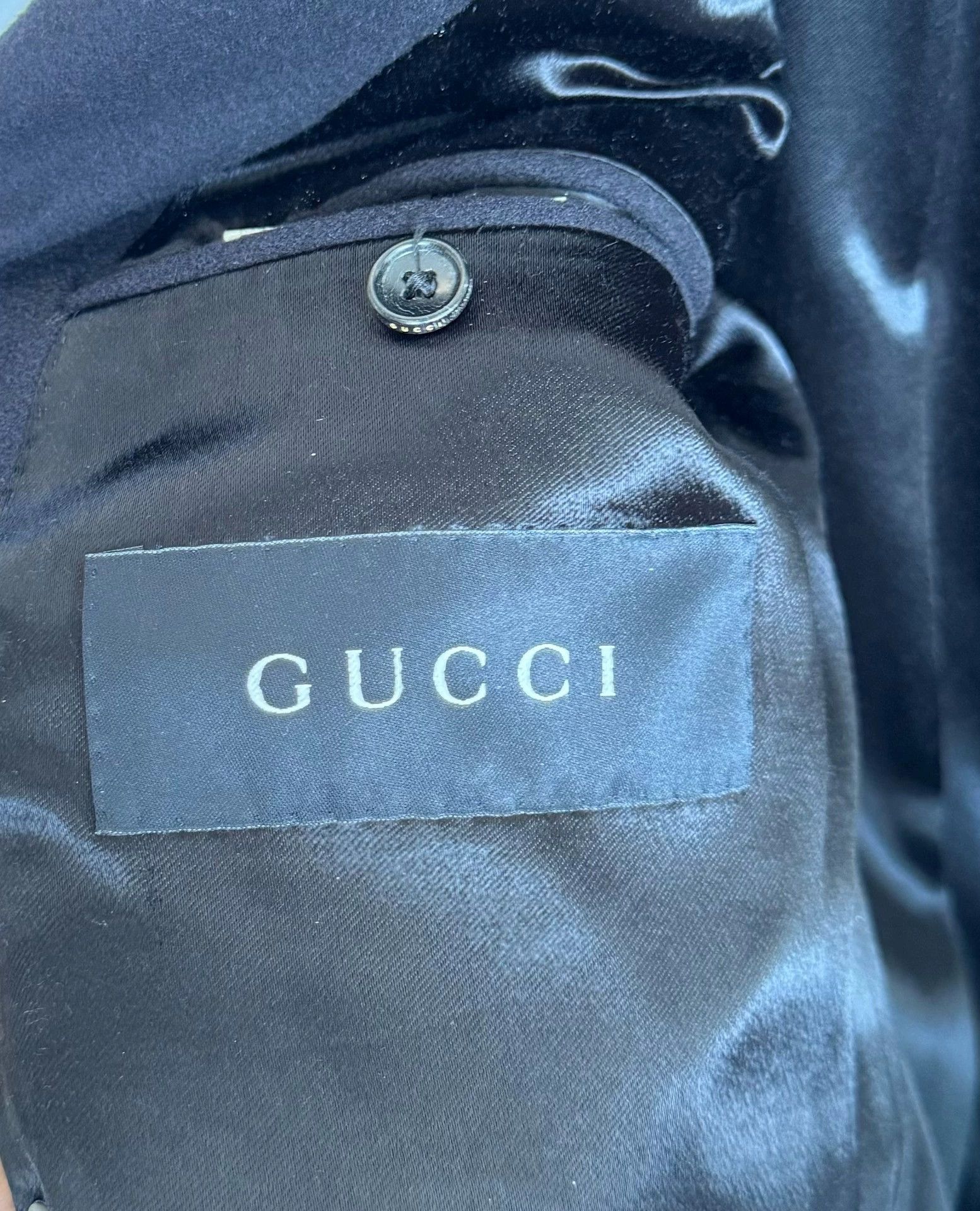 Gucci Gucci Tom Ford Era Double-Breasted Wool Cashmere Coat 46 Size US S / EU 44-46 / 1 - 6 Thumbnail
