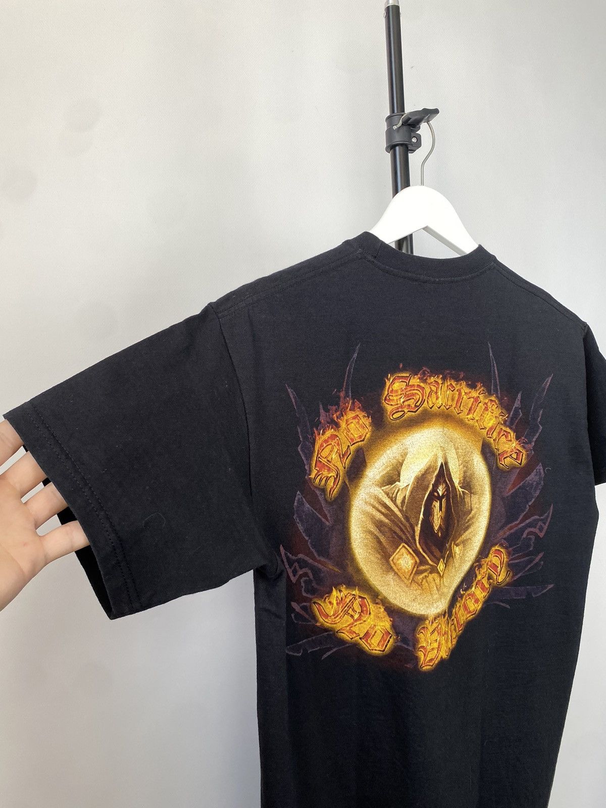 Band Tees × Vintage Vintage 2000s HAMMERFALL No Sacrifice, No Victory Tee Size US L / EU 52-54 / 3 - 10 Thumbnail