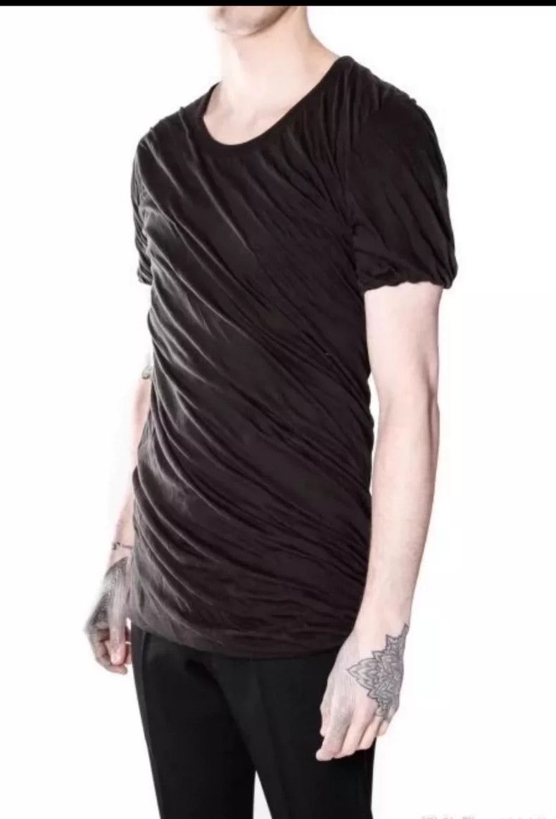 Rick Owens Rick owens Black double ribbed short sleeves 2506-Nextarrow Size US M / EU 48-50 / 2 - 1 Thumbnail