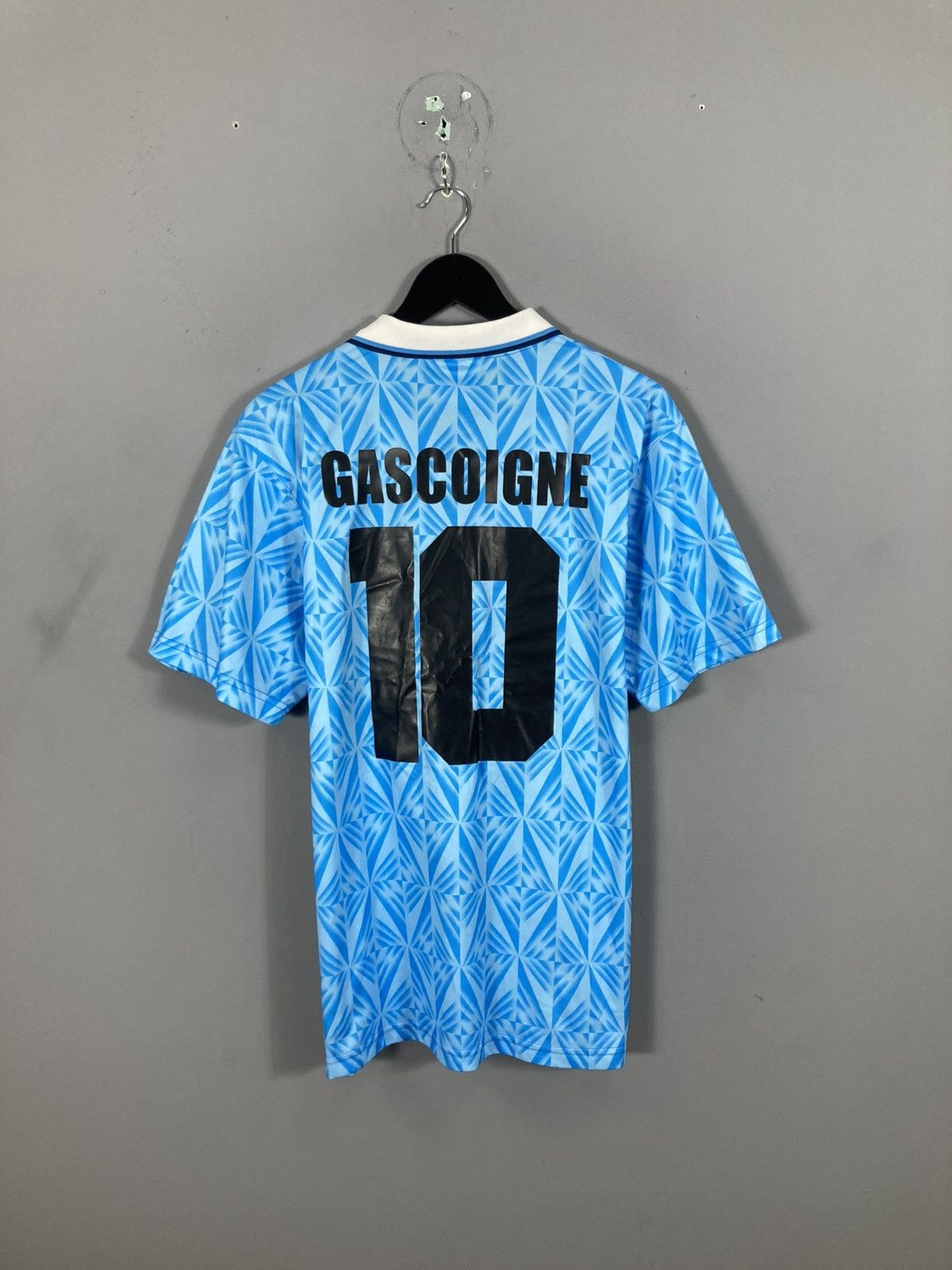 Umbro Gascoigne #10 Lazio 1991/92 Home Soccer Jersey Size US L / EU 52-54 / 3 - 6 Thumbnail