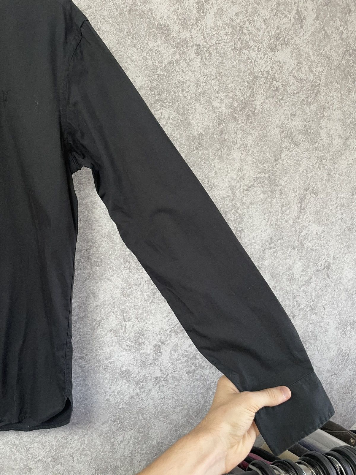 Allsaints Allsaints Basic Black Long Sleeve Shirt Button Up Size US S / EU 44-46 / 1 - 6 Thumbnail