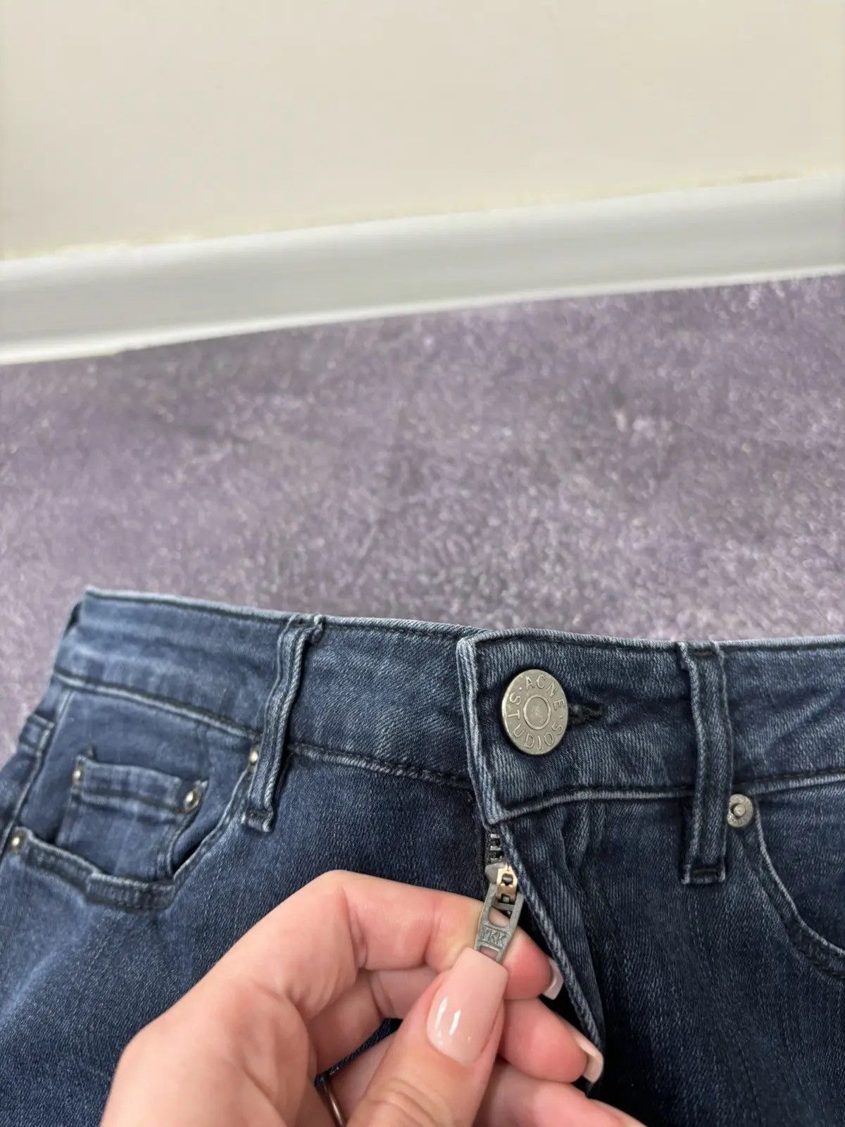 Acne Studios Acne Studios Skin 5 Deep Women’s Denim Skinny Jeans Size 27" / US 4 / IT 40 - 7 Thumbnail