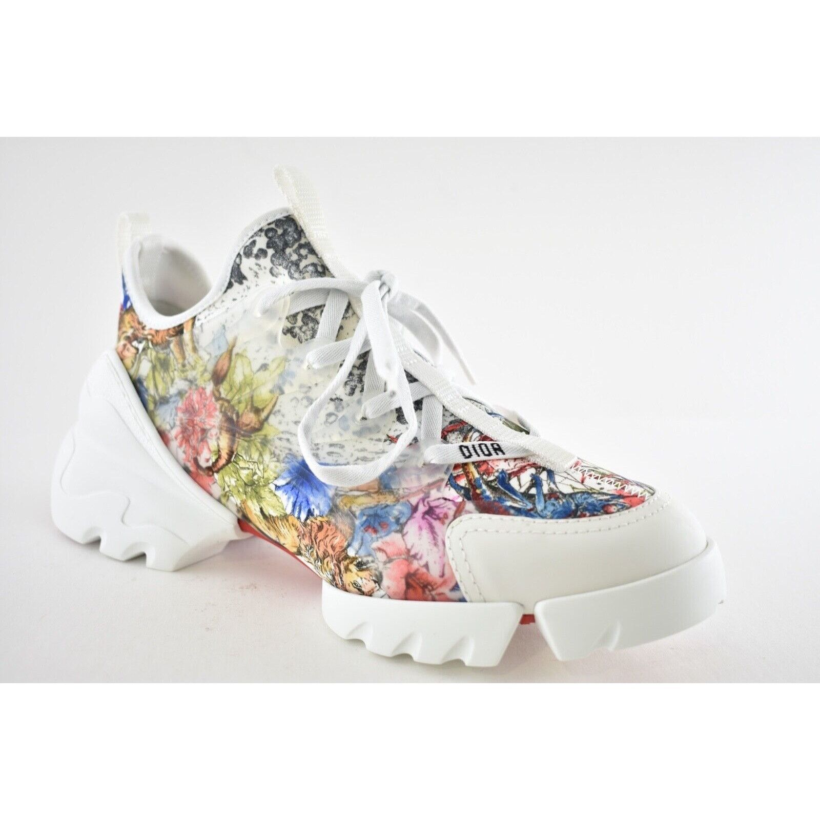 Dior D Connect Zodiac Printed Lace Up Flat Trainer Sneaker 40 Size US 10 / IT 40 - 4 Thumbnail