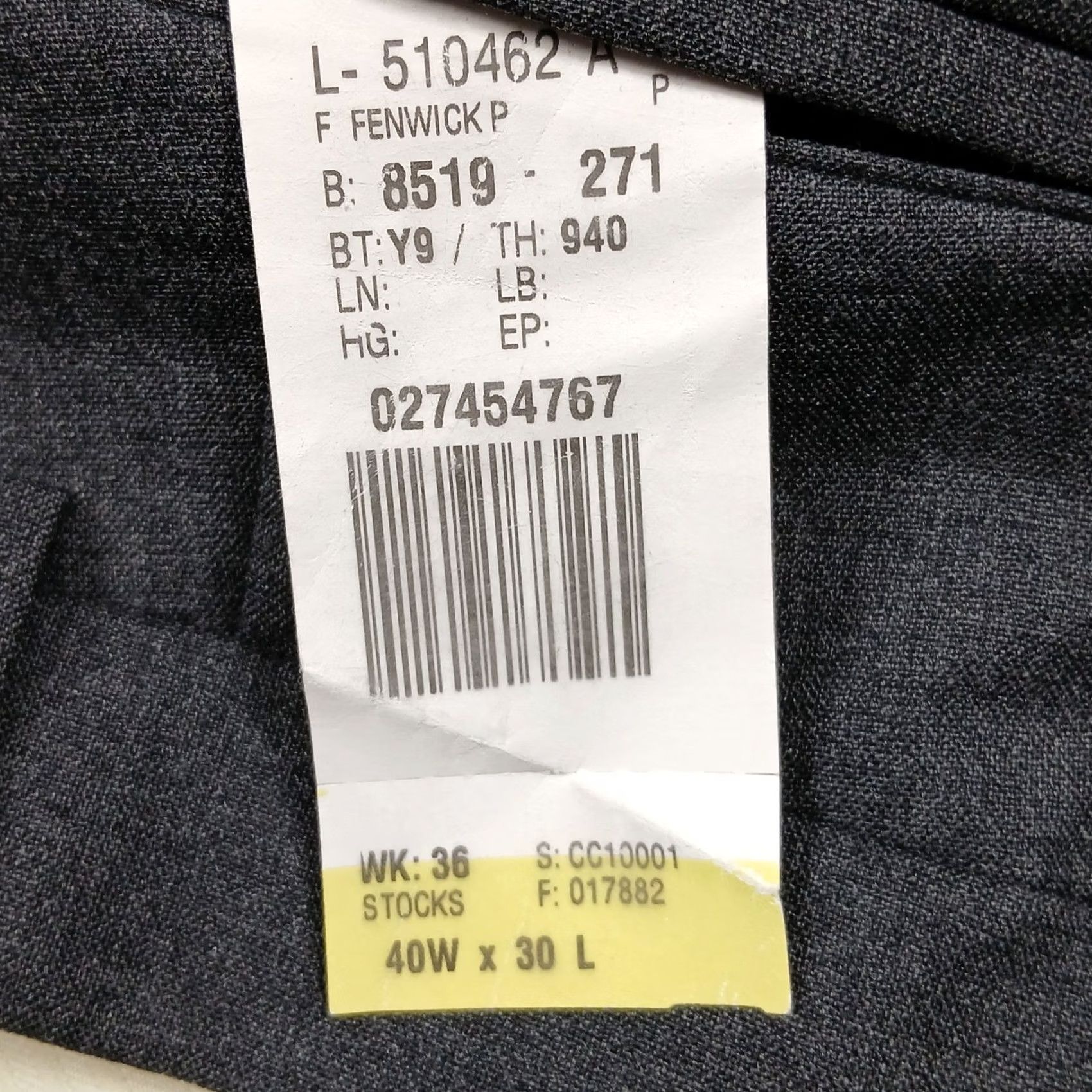 Ralph Lauren Lauren Ralph Lauren Dress Pants Men's 40x30 Grey Flat Front Total Comfort Size US 40 / EU 56 - 5 Thumbnail