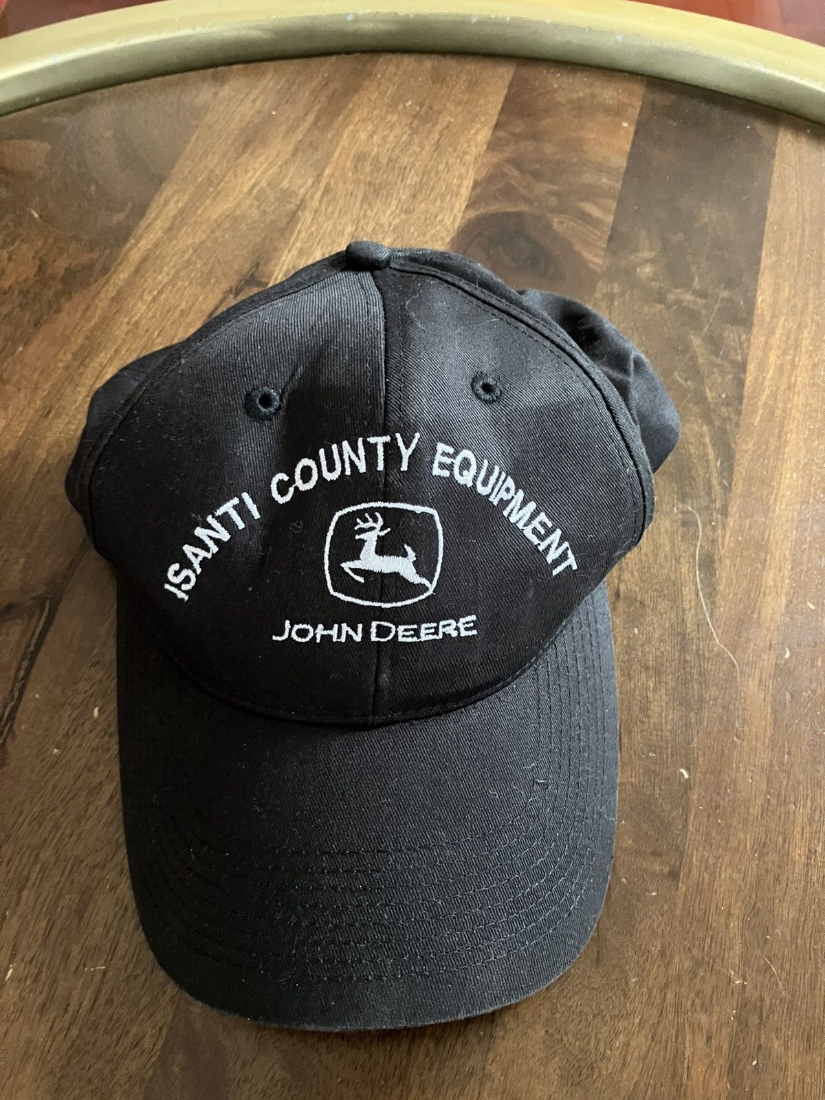 John Deere John Deere Isanti County Equipment Black Snapback Hat Cap Size ONE SIZE - 1 Thumbnail