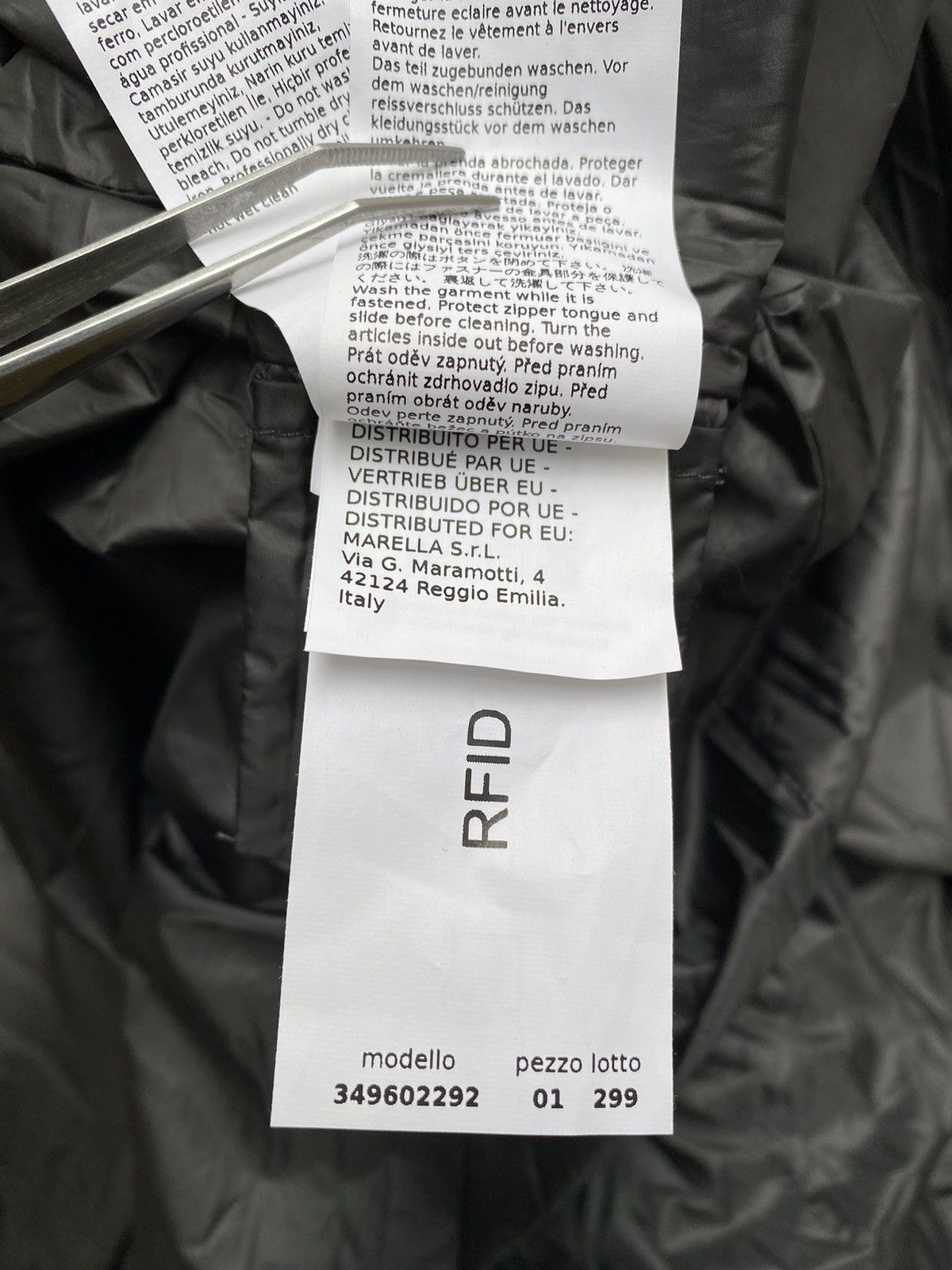 Marella × Max Mara Marella Monochrome Hooded Coat Size XS / US 0-2 / IT 36-38 - 11 Thumbnail