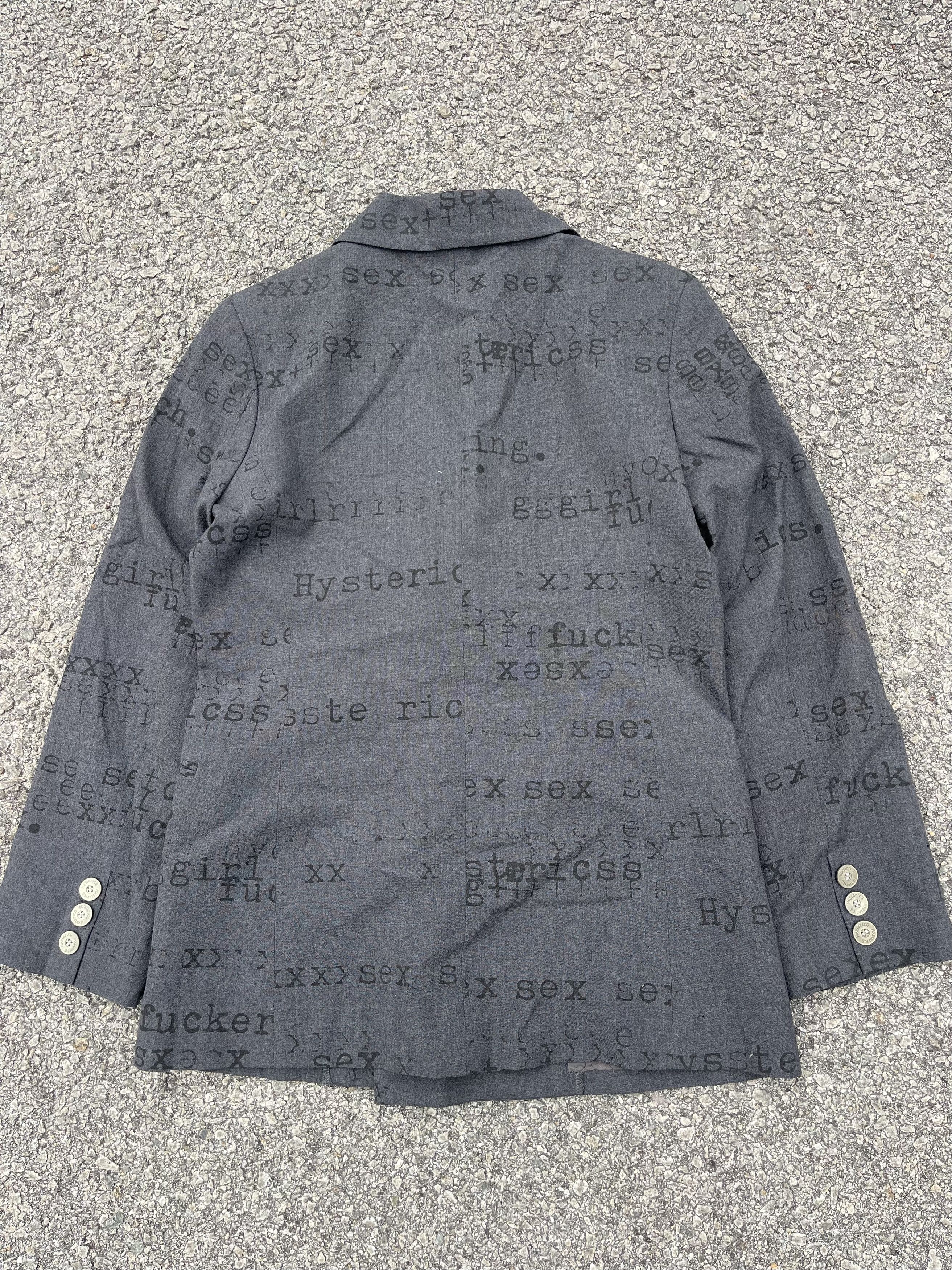 Hysteric Glamour Hysterics Blazer “Bad Word” Size 34S - 2 Thumbnail