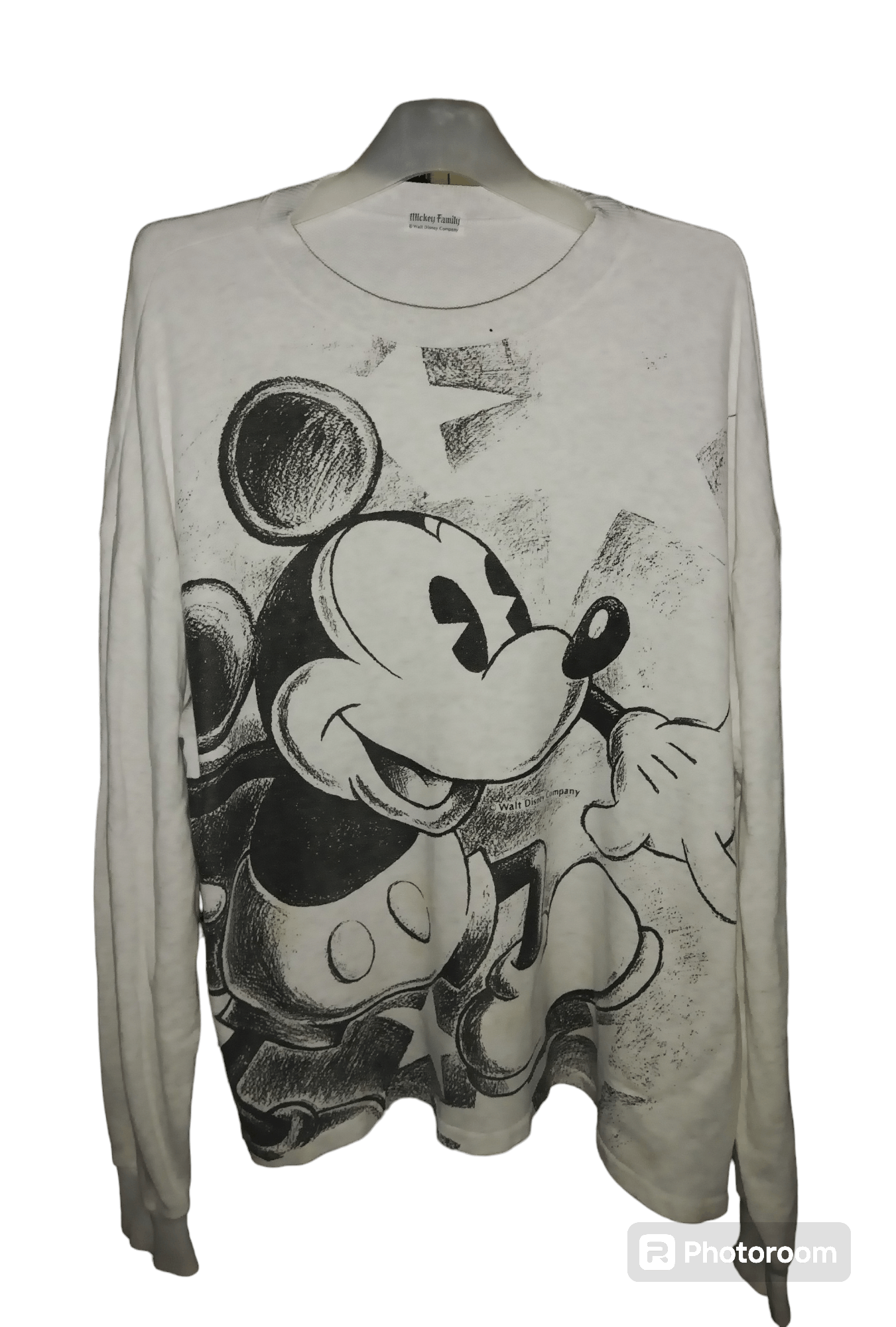 Disney ⚫Rare⚫Vintage Mickey Mouse Over Print Sweatshirt Size US XL / EU 56 / 4 - 1 Thumbnail