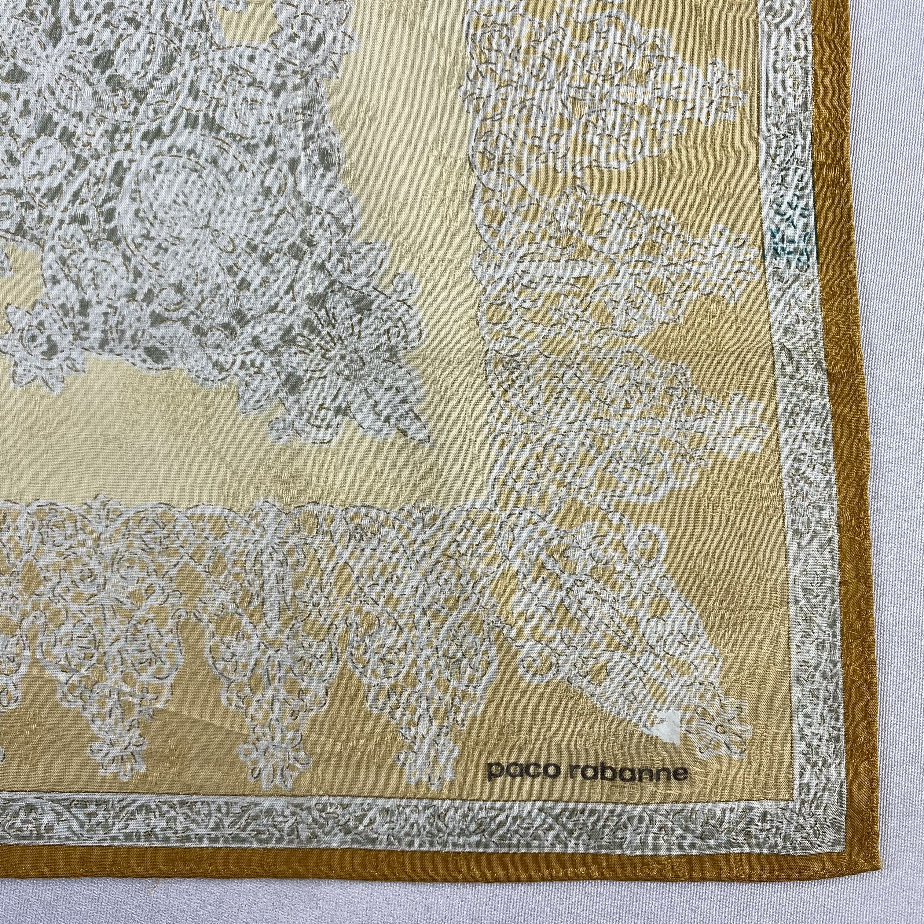 Vintage Paco Rabanne Handkerchief / Neckerchief / Bandana-P1682 Size ONE SIZE - 3 Thumbnail