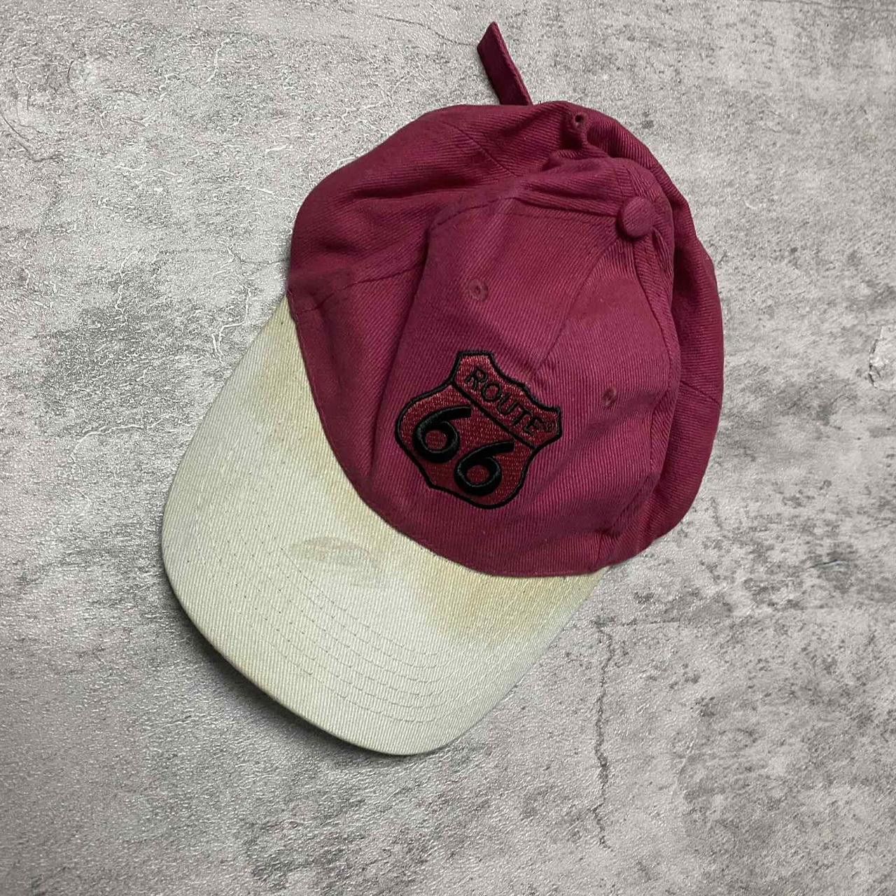 Other Burgundy and cream vintage cap cap Size ONE SIZE - 2 Thumbnail