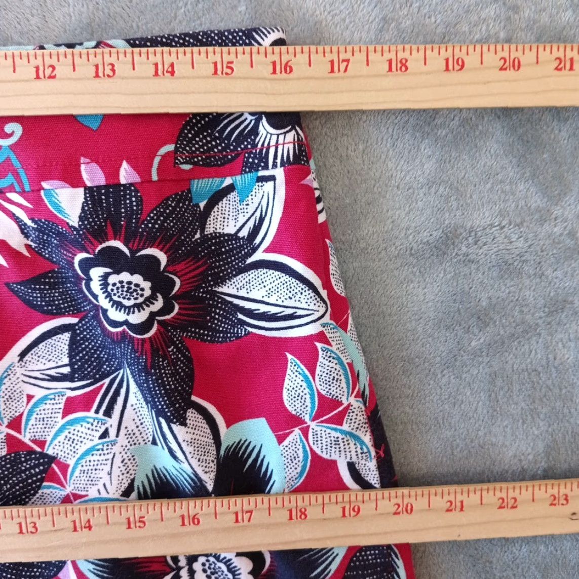 Talbots Talbots Skirt Knee Length Pink Blue Floral Pencil Lined Side Zip 10 Women Regular Vintage No Size 32" / US 10 / IT 46 - 3 Thumbnail