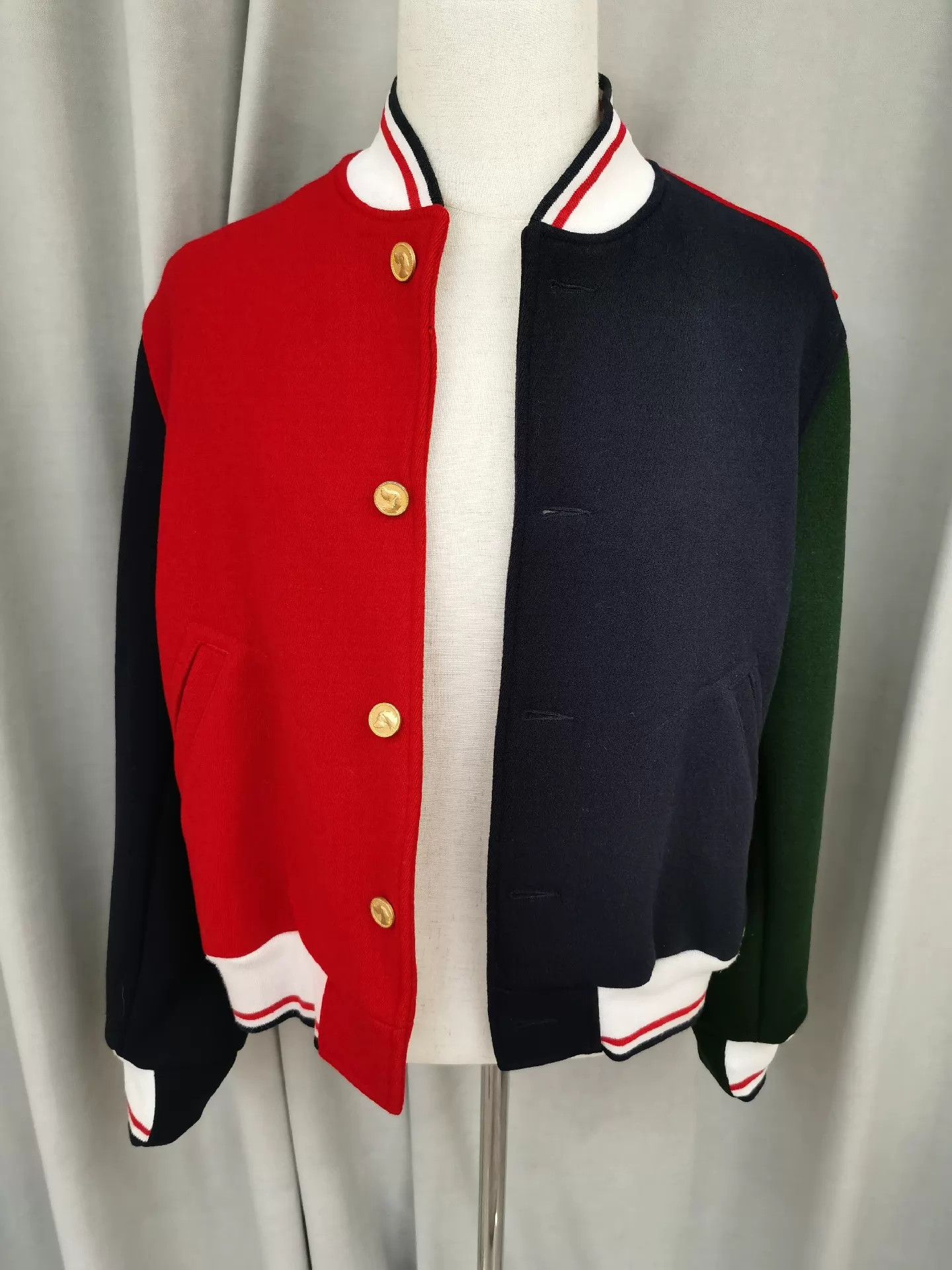 Thom Browne Thom Browne Color-Blocked Varsity Jkt Size 1, Missing Button,Fade Size US S / EU 44-46 / 1 - 1 Thumbnail