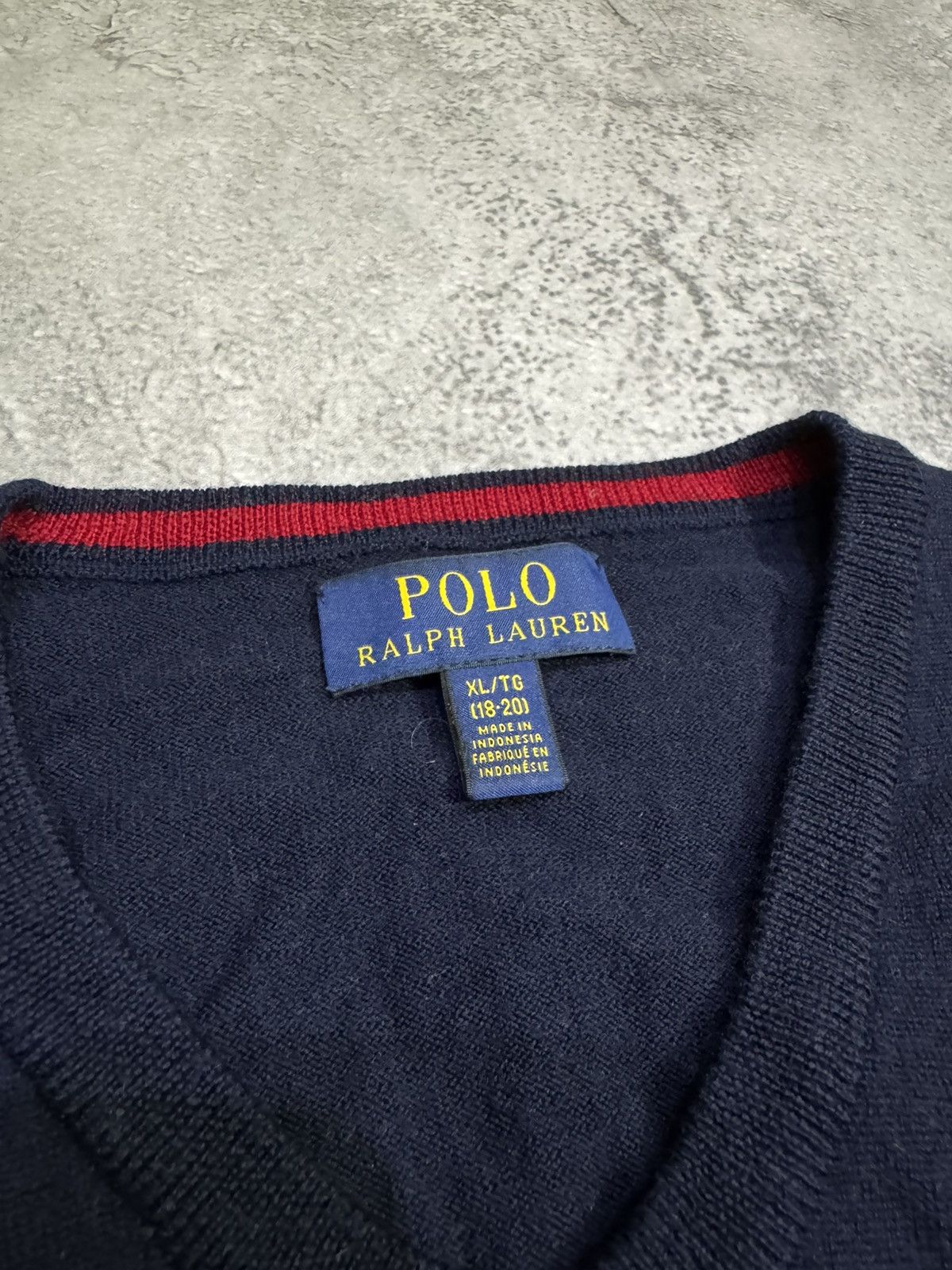 Polo Ralph Lauren × Vintage Polo Ralph Lauren V-Neck Pullover Jumper Knit Sweater Cotton Size US XL / EU 56 / 4 - 3 Thumbnail