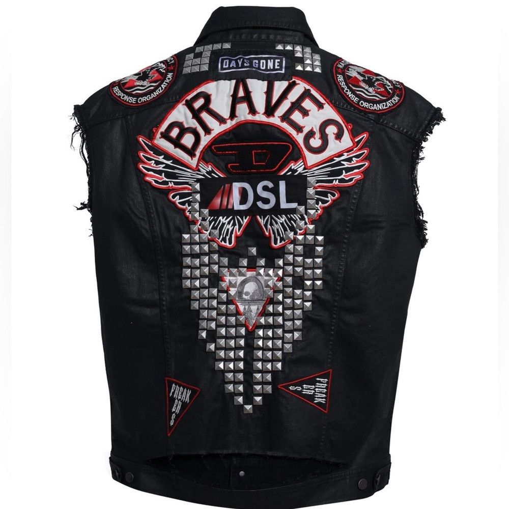 Diesel RARE Diesel X Days Gone PS4 Game Collab Leather Jacket Vest Size US S / EU 44-46 / 1 - 2 Thumbnail