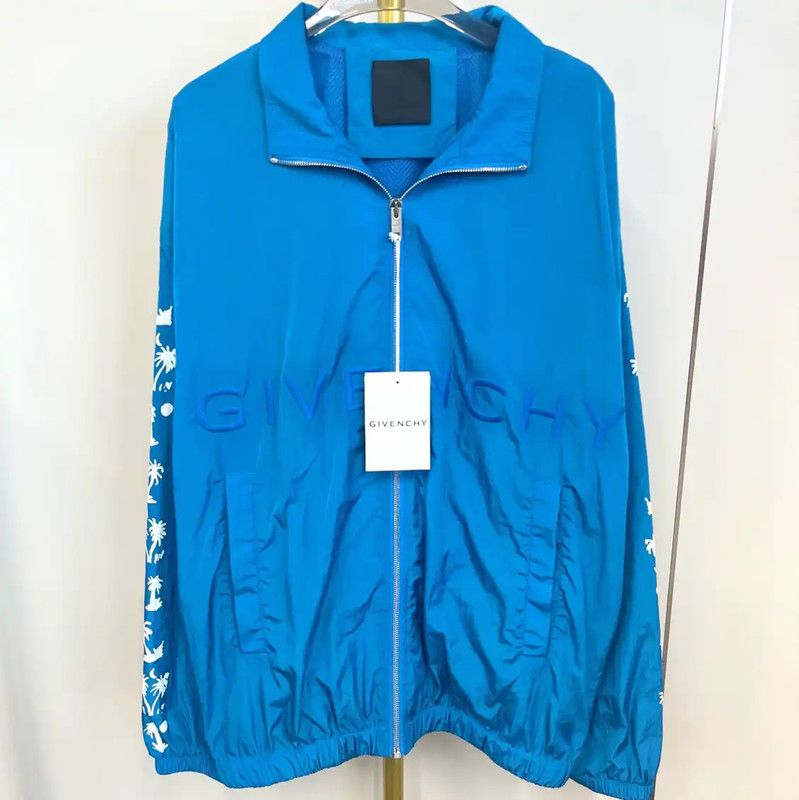 Givenchy Givenchy Blue Men's Jacket with Logo Design 0089 Size US M / EU 48-50 / 2 - 1 Thumbnail