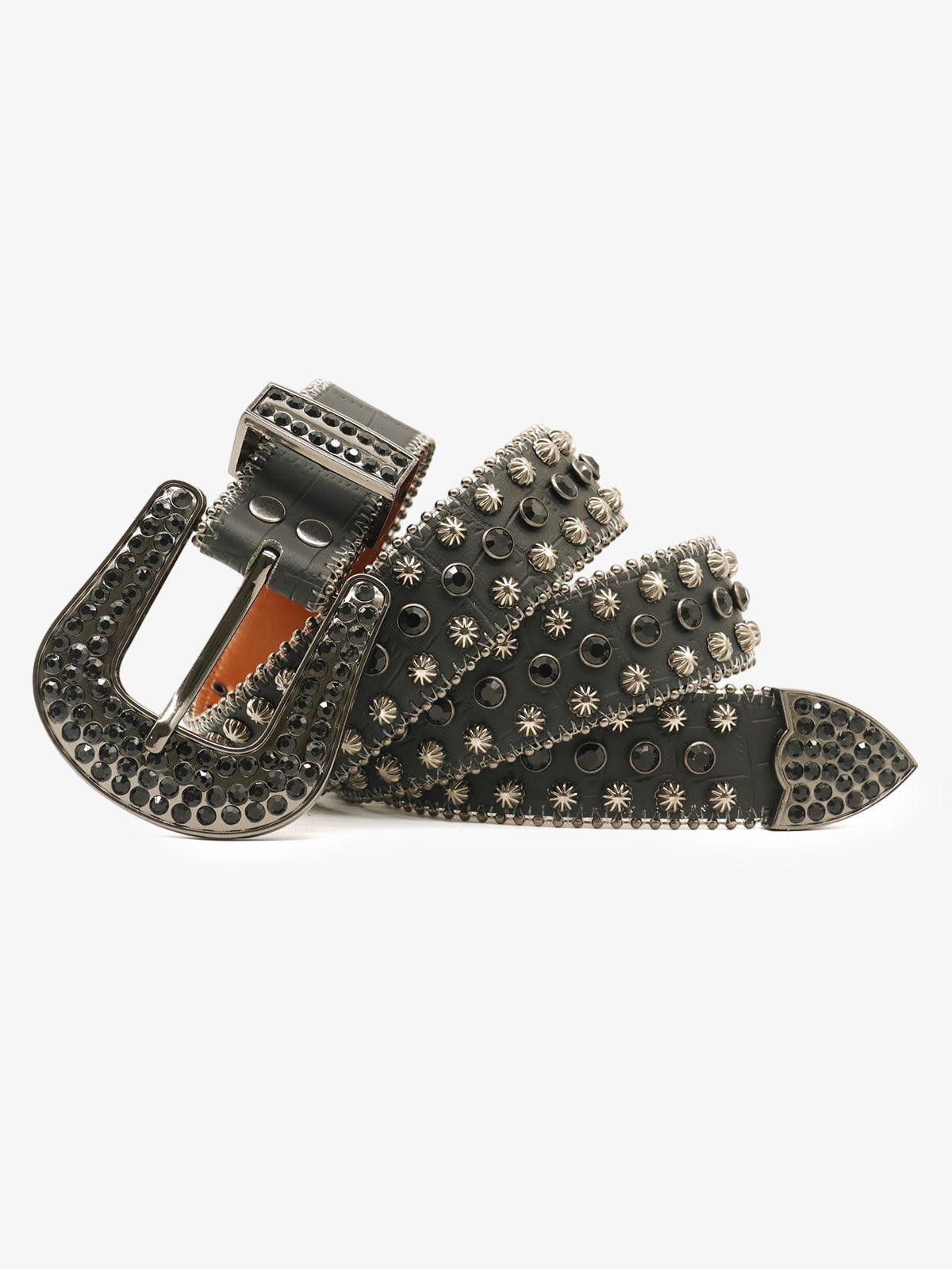 Other Street Rhinestone Studded Belt Size ONE SIZE - 3 Thumbnail
