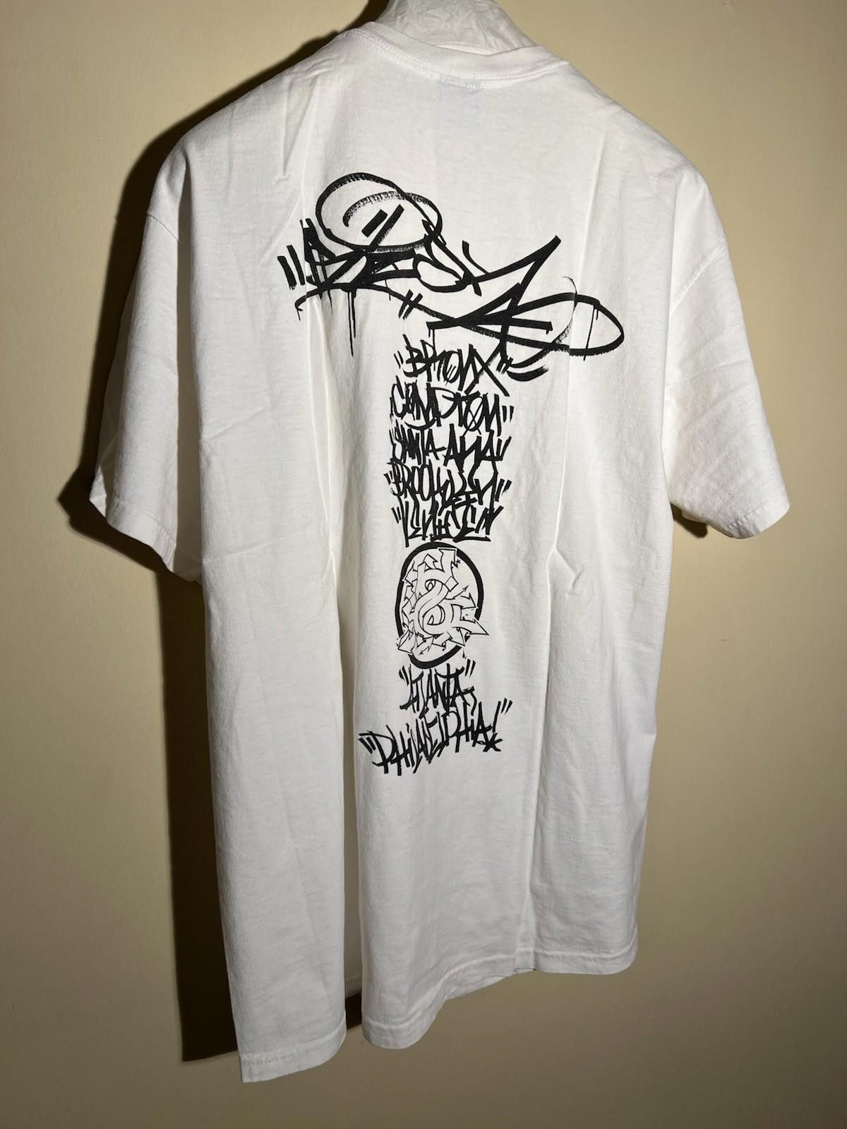 Stussy Vintage Stussy x Slick World Tour Tee Shirt CUSTOMADE Size US XL / EU 56 / 4 - 4 Thumbnail